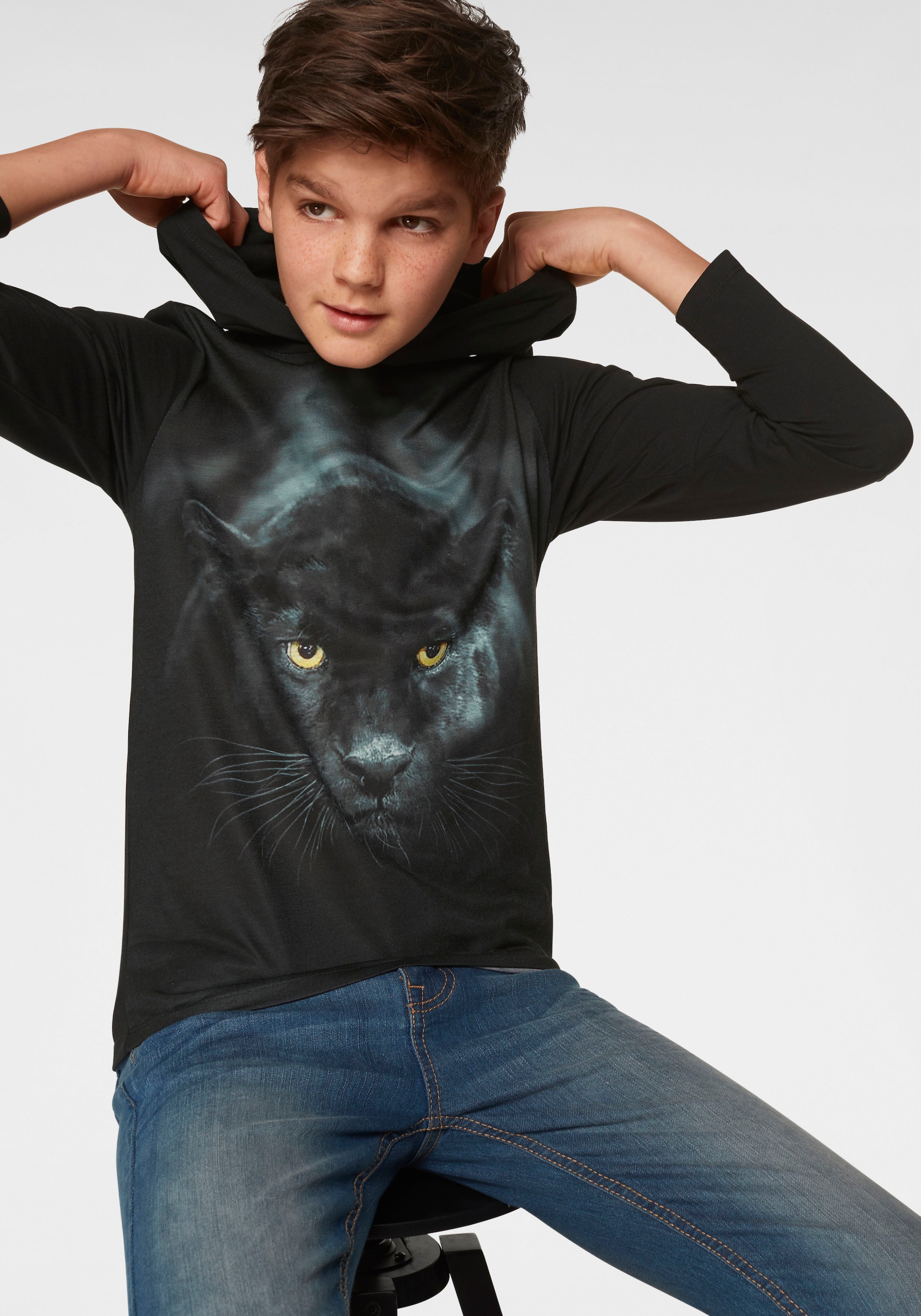 KIDSWORLD Kapuzenshirt »PANTHER«, Fotodruck online bestellen | T-Shirts