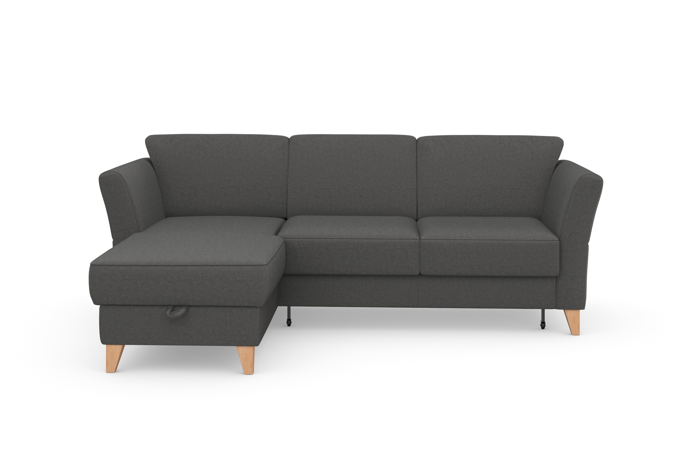 sit&more Ecksofa »Visby L-Form«, Wahlweise mit Bettfunktion und Bettkasten, günstig online kaufen