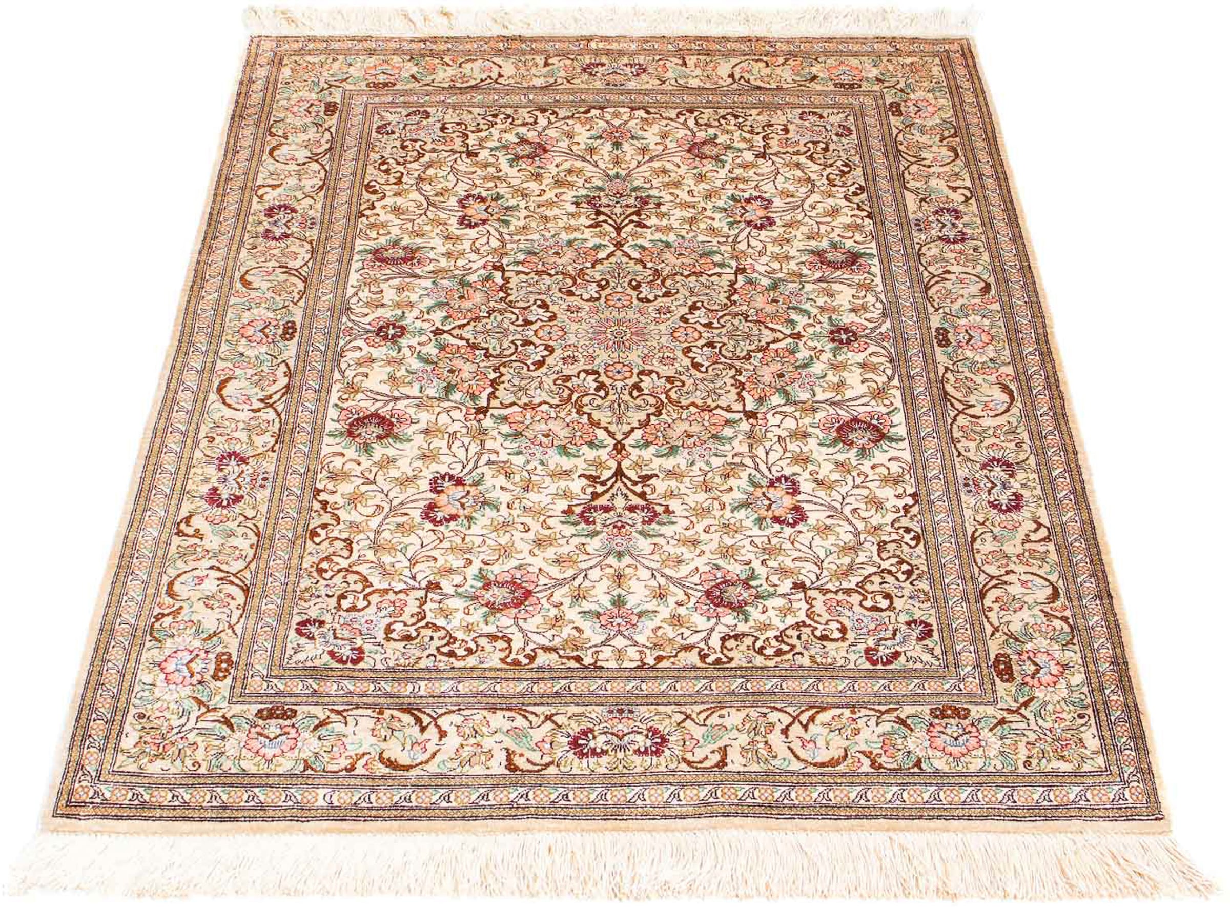morgenland Orientteppich »Perser - Ghom - 117 x 81 cm - beige«, rechteckig, günstig online kaufen