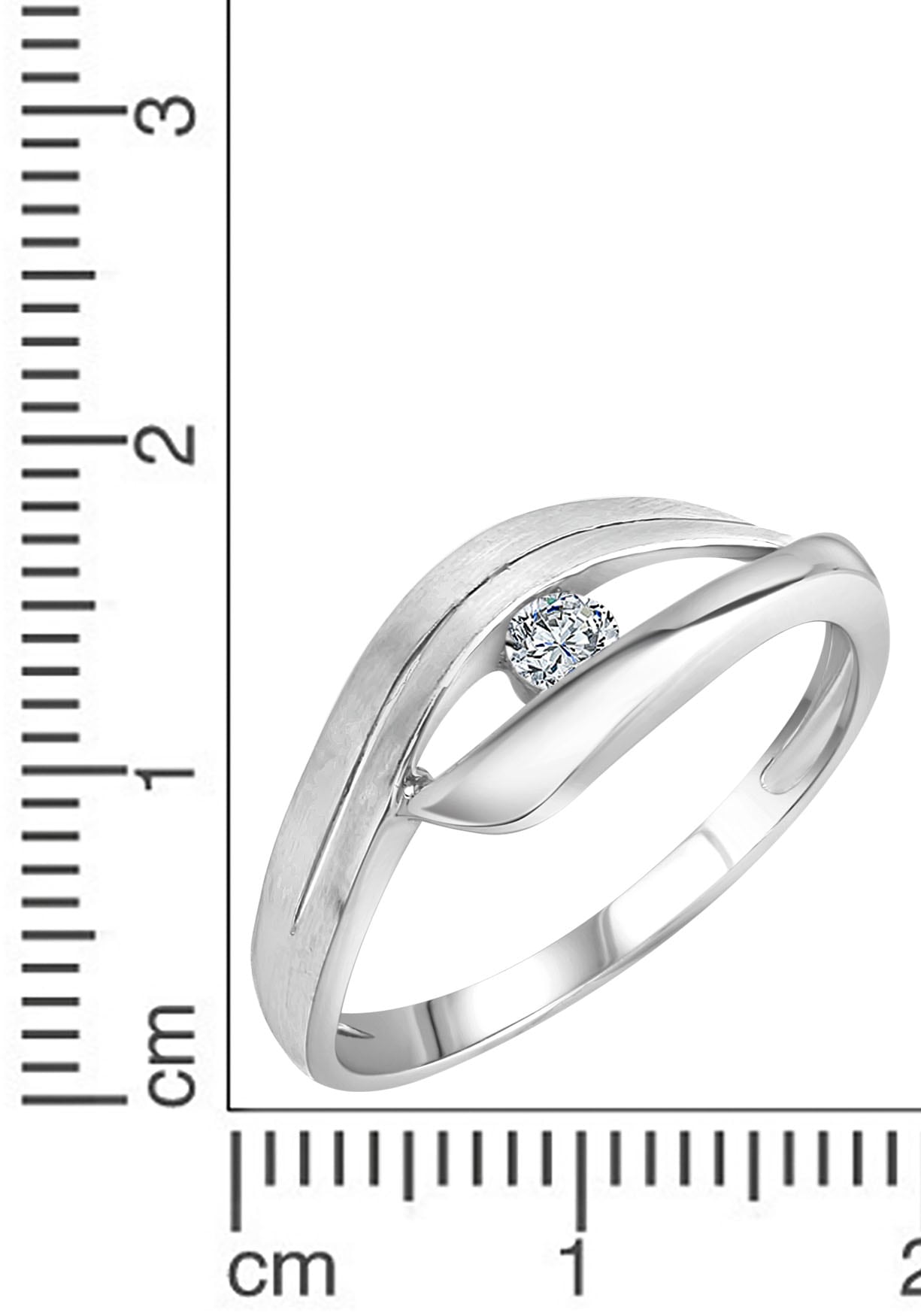 Firetti Fingerring »Schmuck Geschenk Silber 925 Silberring glitzernd«, mit Zirkonia (synth.)