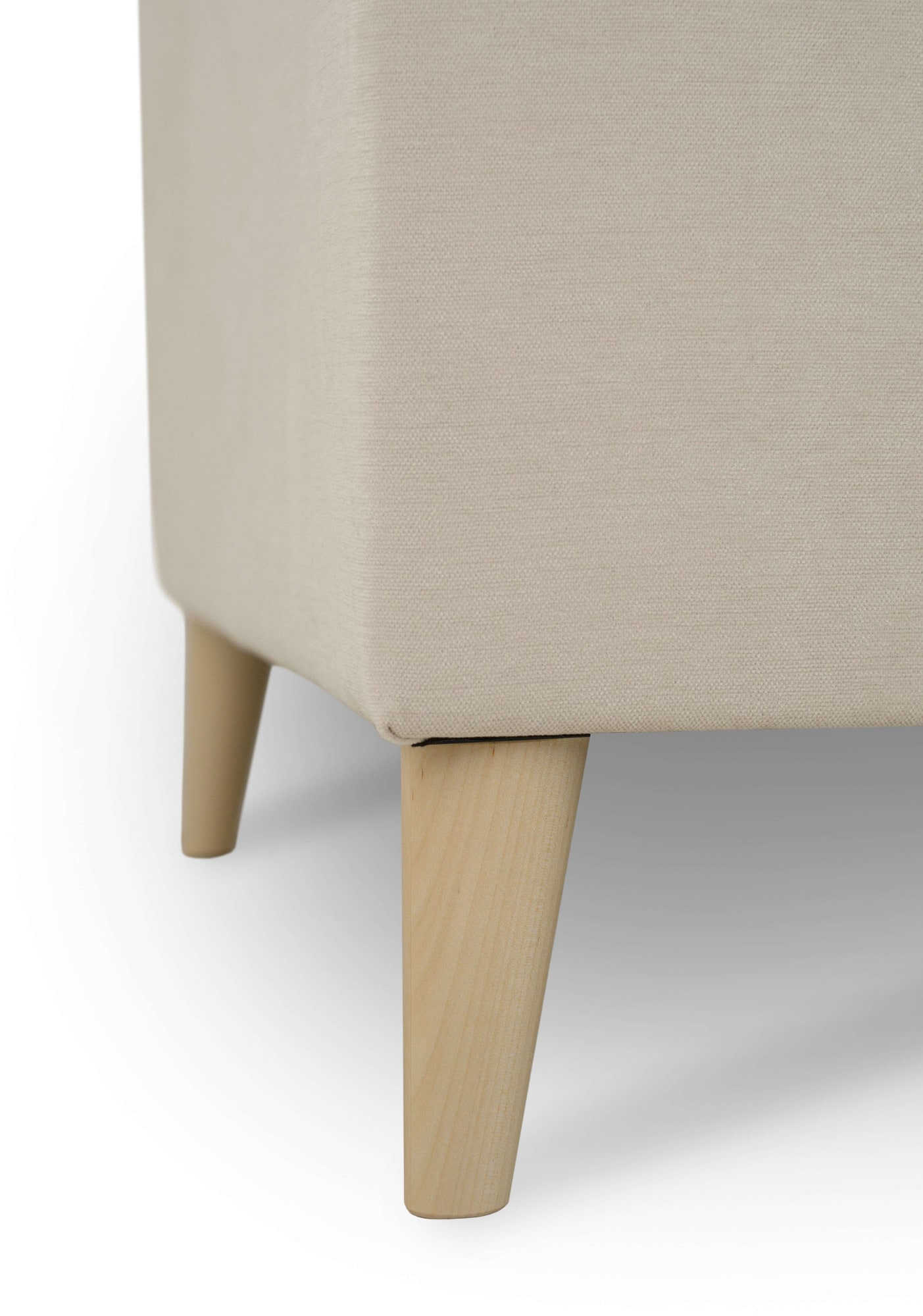 OTTO home Ecksofa »Oland Skandi, weicher Chenille-Stoff« L-Form, 289 cm, Wellenunterfederung, Skandi-Design, Massivholzfüße