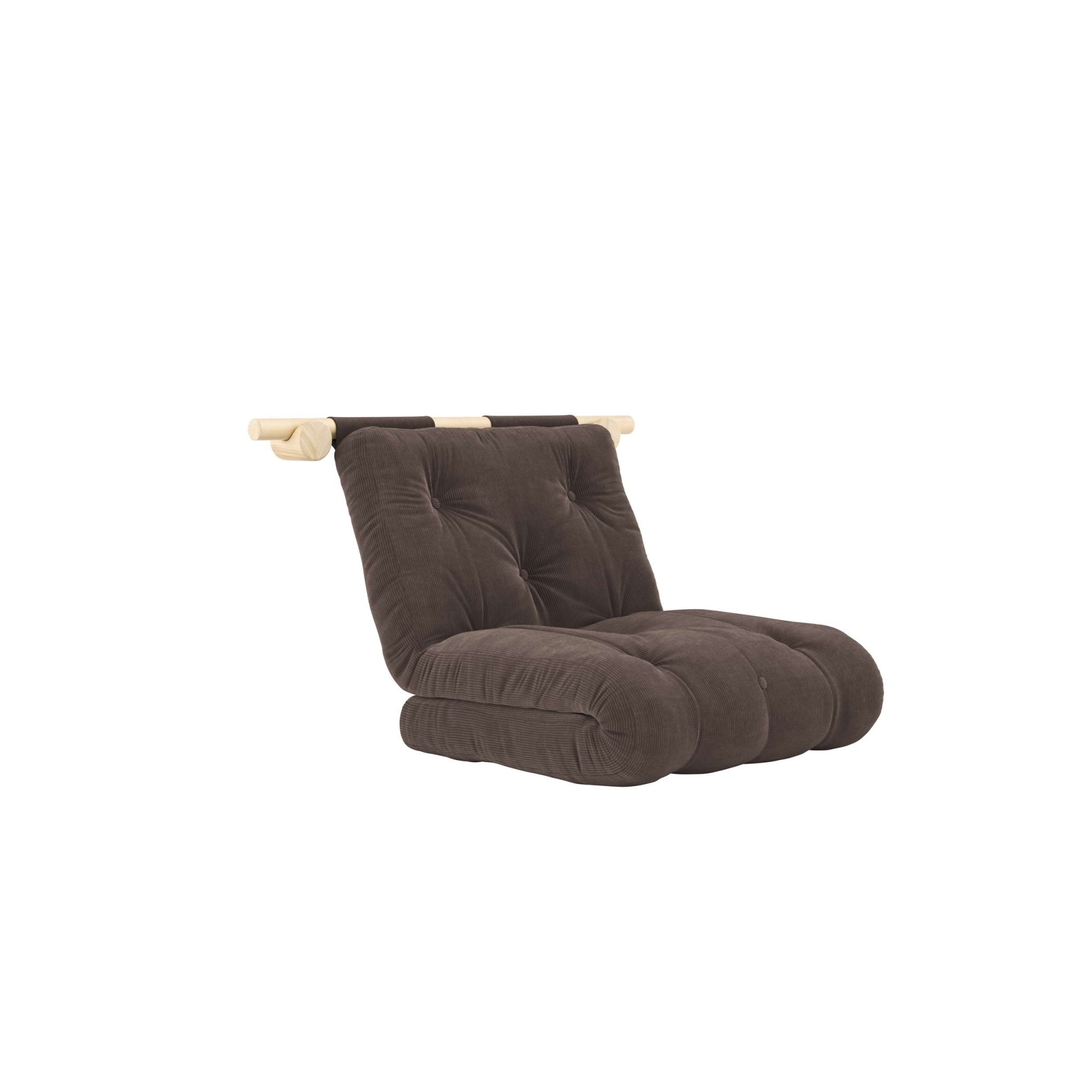 Karup Design Schlafsofa »Hooked Schlafsessel, Sitz- und Schlafplatz, Wandmontiert, platzsparend«, Futonmatratze inkl. Halterungsset aus FSC®-zertifiziertem Massivholz