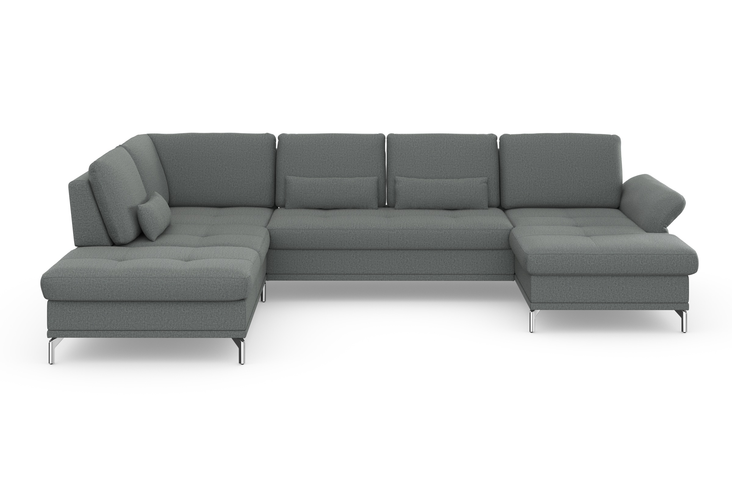 Home affaire Wohnlandschaft »Palm Beach U-Form« Federkern, mit Sitztiefenve günstig online kaufen