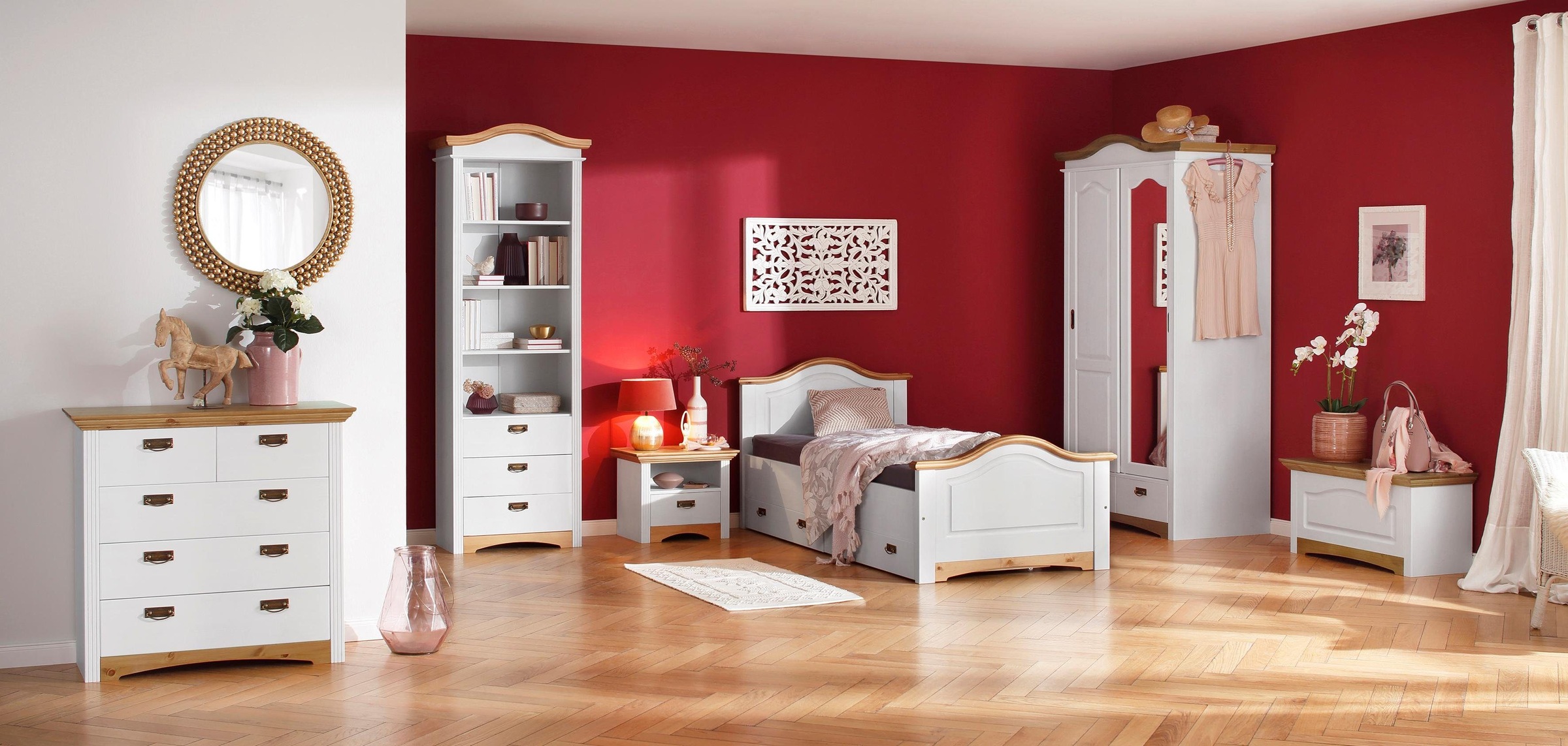 Home affaire Schubkastenkommode »Konrad«, Breite 94 cm, aus massiver, FSC®- günstig online kaufen