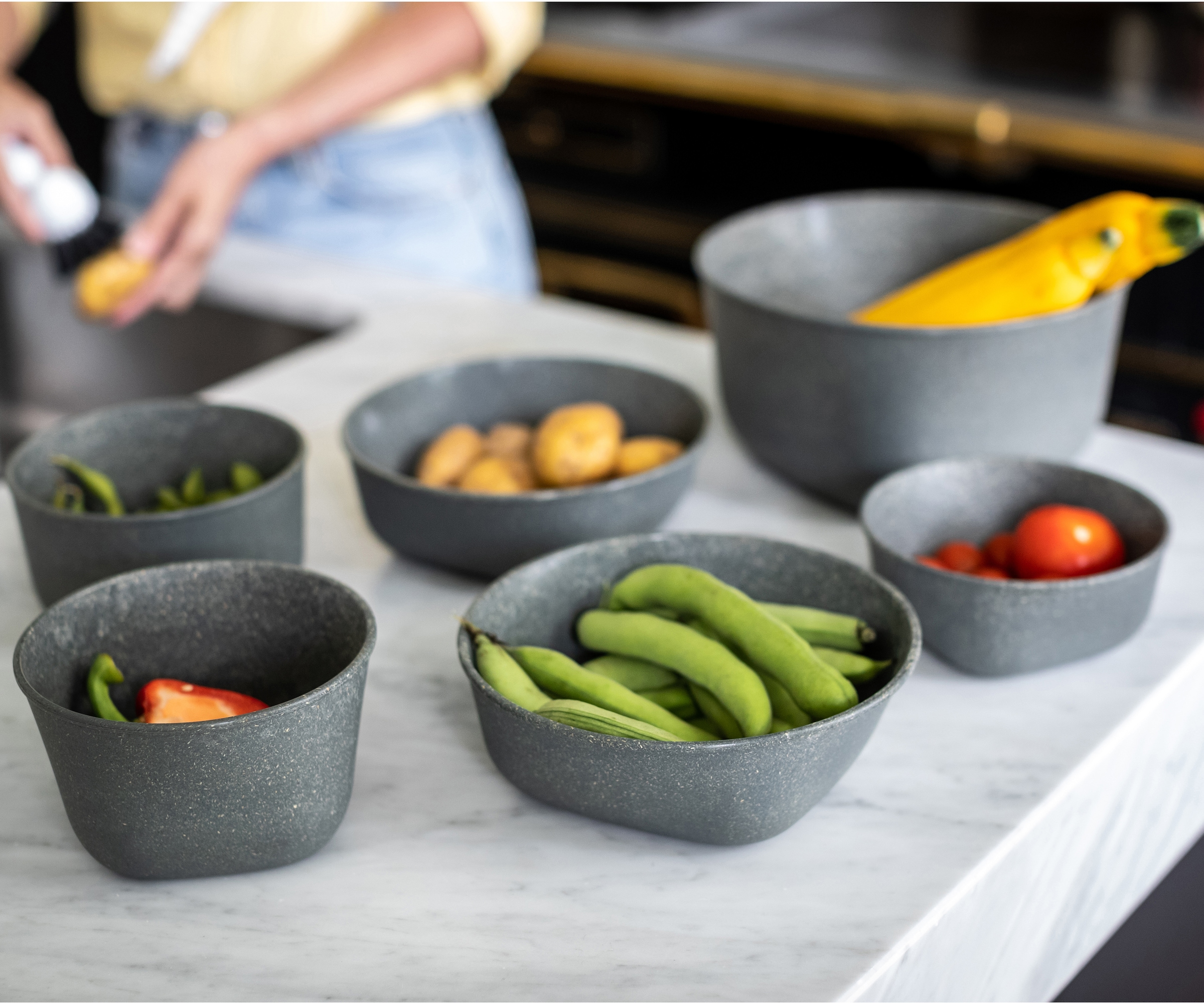 KOZIOL Frischhaltedose »CONNECT BOX 4« 1 Stk. tlg. spülmaschinengeeignet,melaminfrei,recycelbar 4L