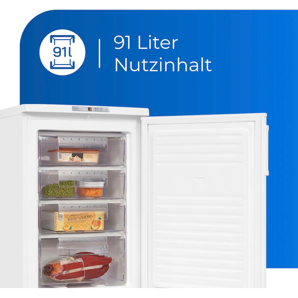 exquisit Gefrierschrank »GS80-HE-040E«, 85,5 cm hoch, 55 cm breit