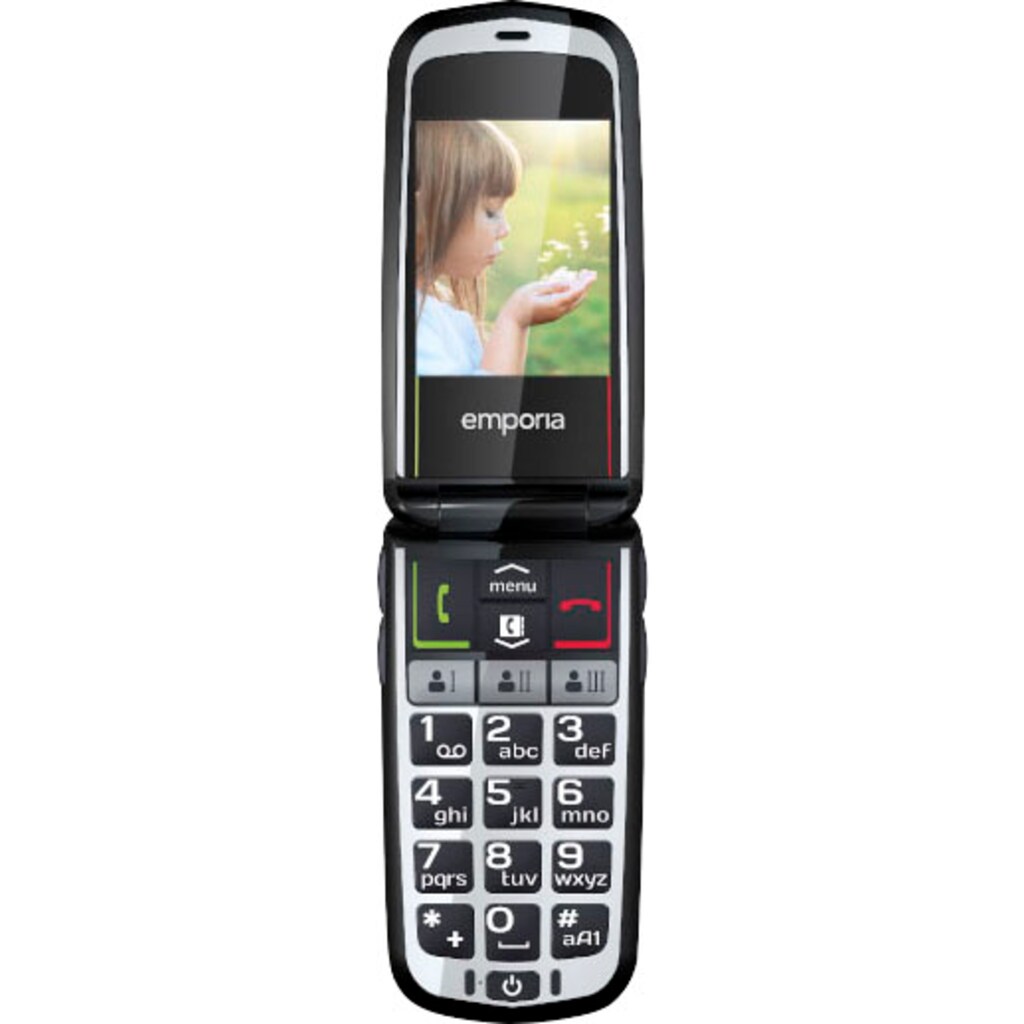 Emporia Handy »COMFORT«, schwarz, 6,1 cm/2,4 Zoll, 2 MP Kamera