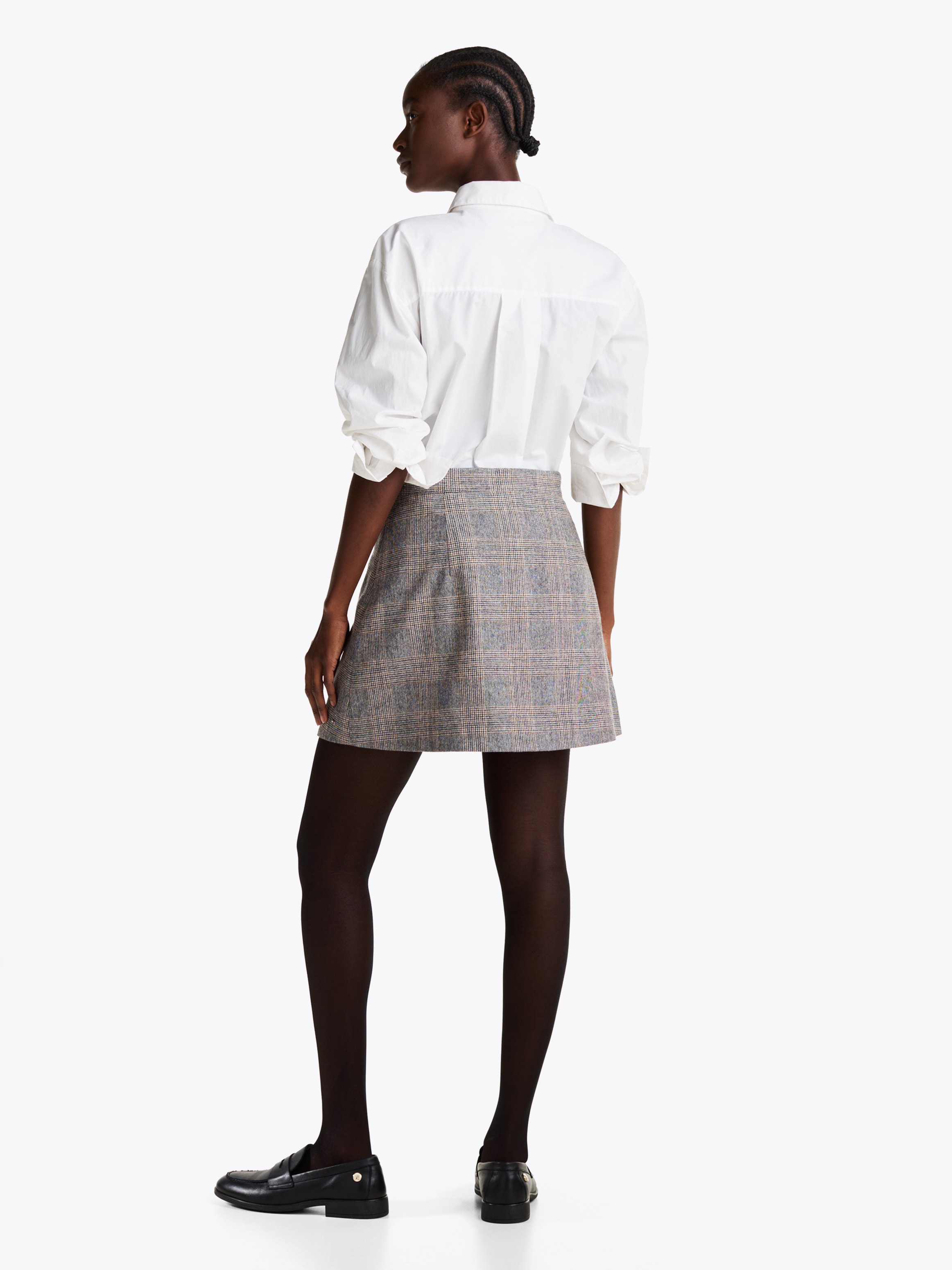 Tommy Hilfiger A-Linien-Rock »WOOL MIX CHECK MINI SKIRT«, im Karodessin