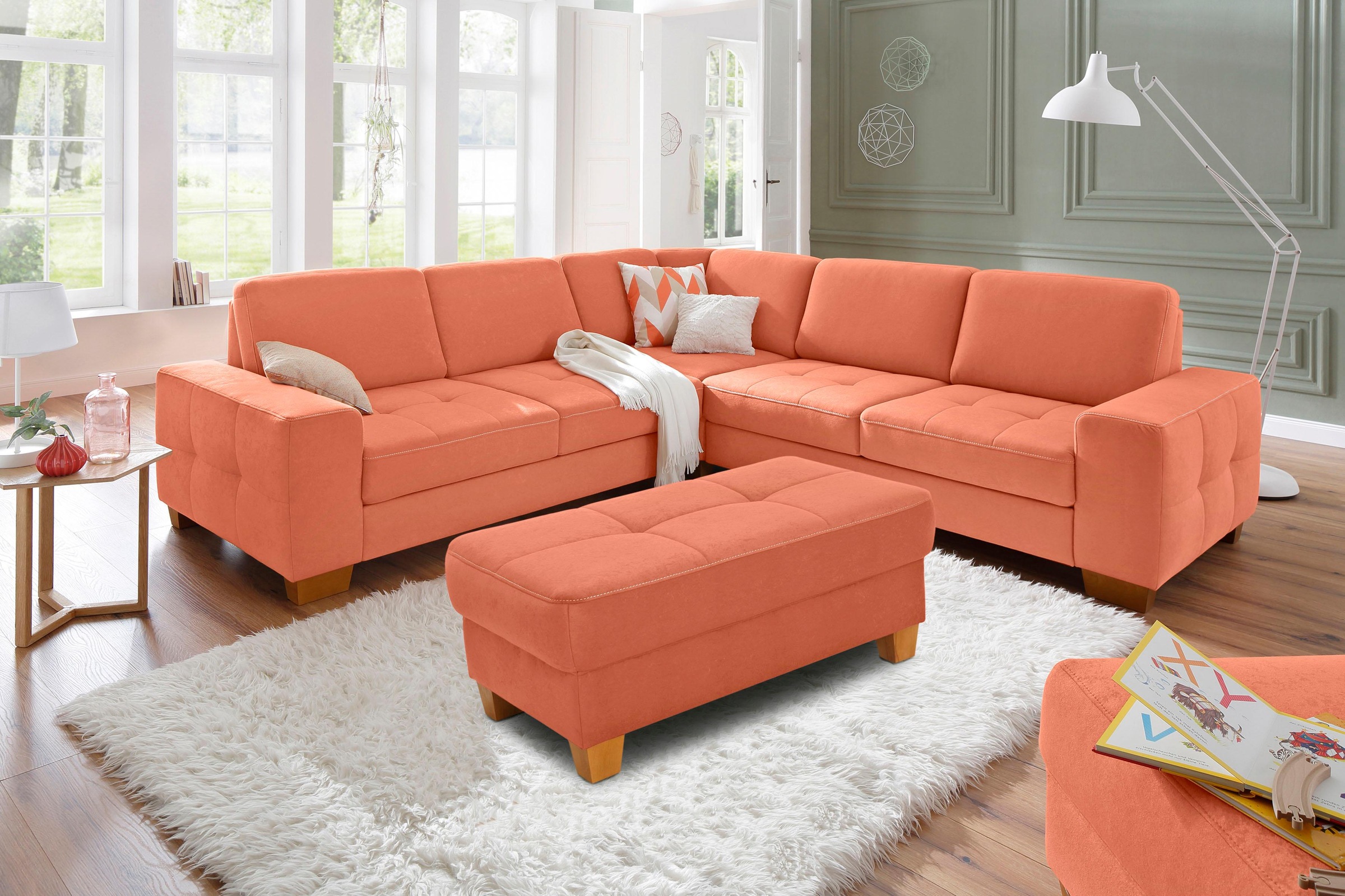 Home affaire Hocker »Puccini«, mit Kontrastnaht