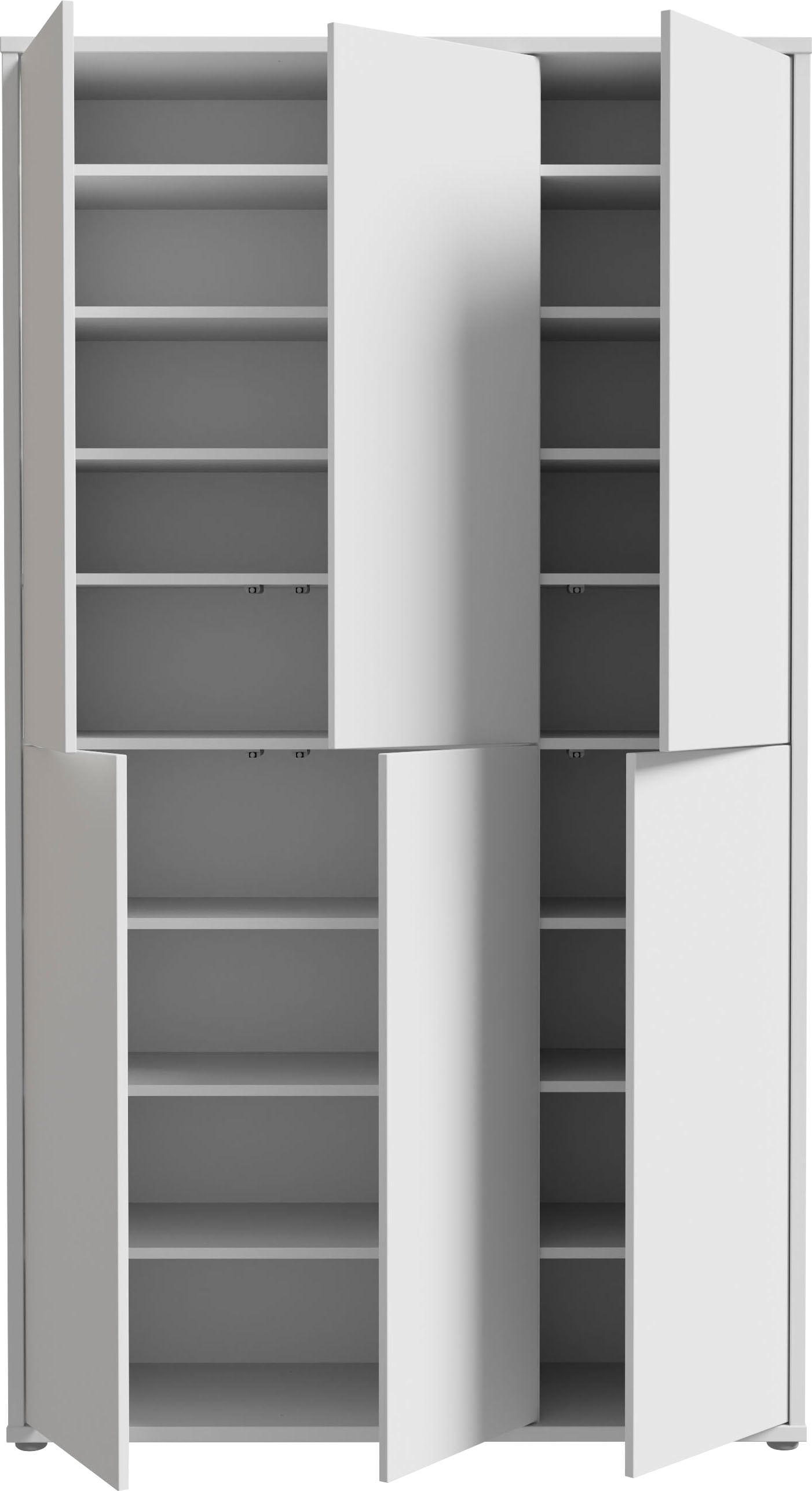 FORTE Schuhschrank »Alice Springs«, (B/H/T 109,2/191,9/34,9 cm), Stauraumschrank, Mehrzweckschrank, (B/H 109cm x 192cm), mit 16 Böden