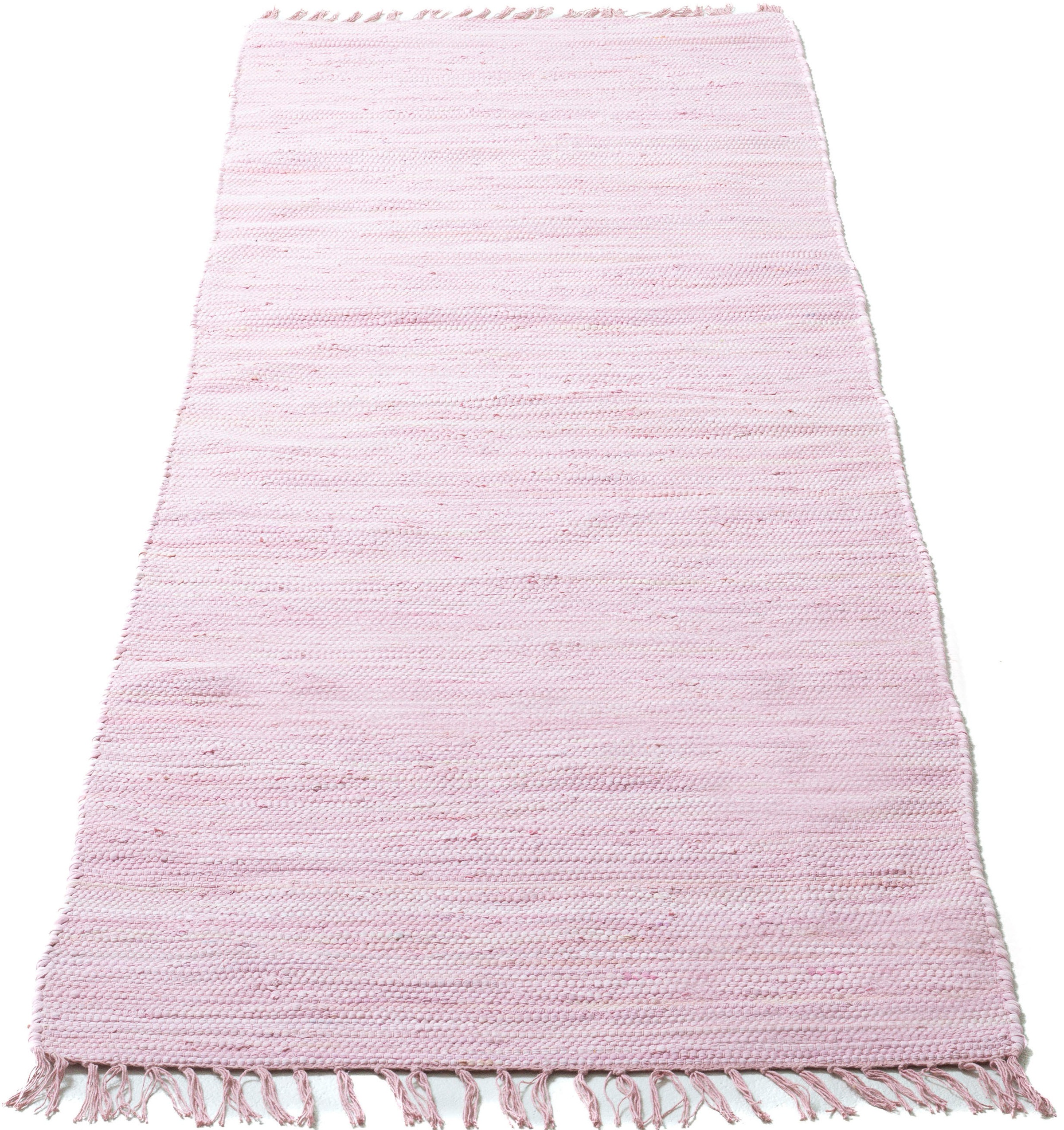 OTTO home Wollteppich »Ares« rechteckig 5 mm Höhe Uni Farben, handgewebt, m günstig online kaufen