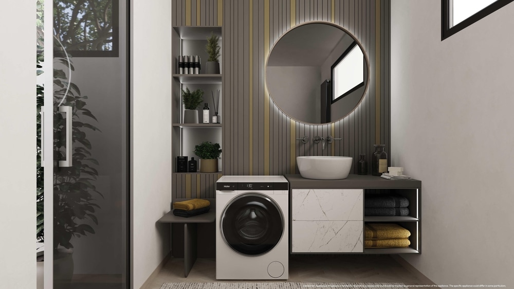 Haier Waschtrockner »HWD50-BP12307U1« 5 kg /2,5 kg besonders kompakte Maße (70 cm Höhe, 51 cm Breite)