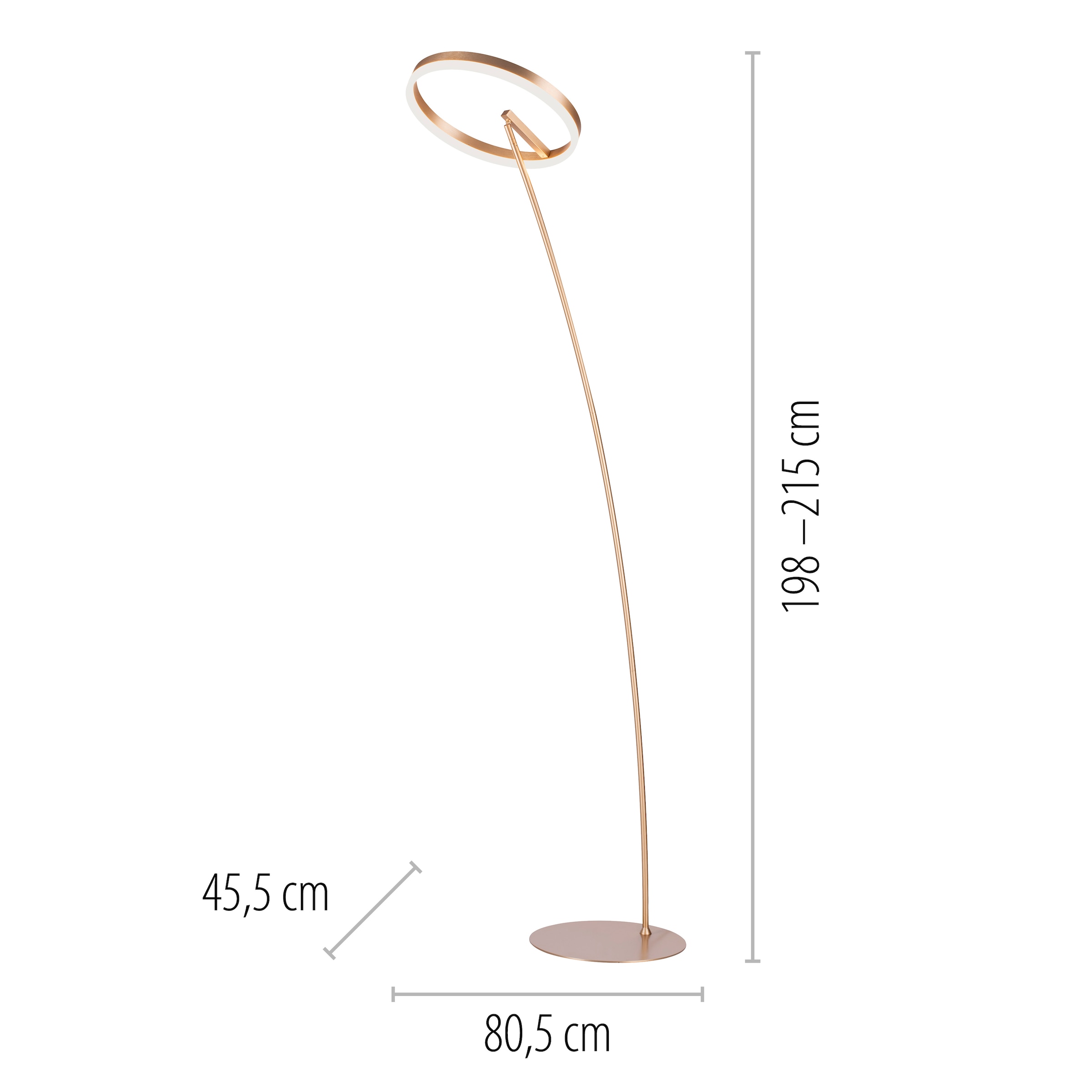 Paul Neuhaus Stehlampe »TITUS«, 1 flammig, Leuchtmittel LED-Board | LED fest integriert, LED, dimmbar über Schnurdimmer
