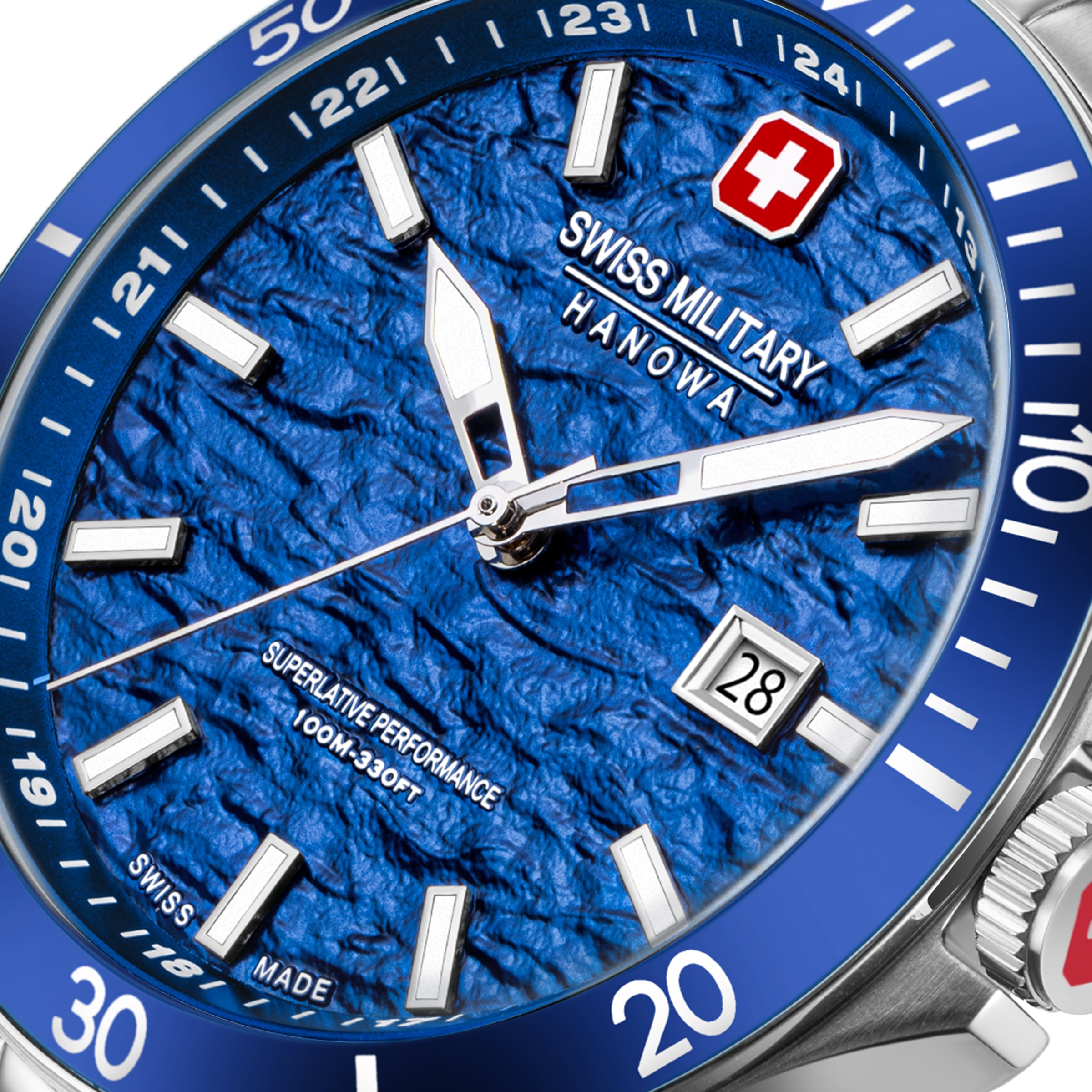Swiss Military Hanowa Quarzuhr »Flagship Elements« Armbanduhr, Herrenuhr, Swiss Made, Edelstahlarmband, analog, Tag