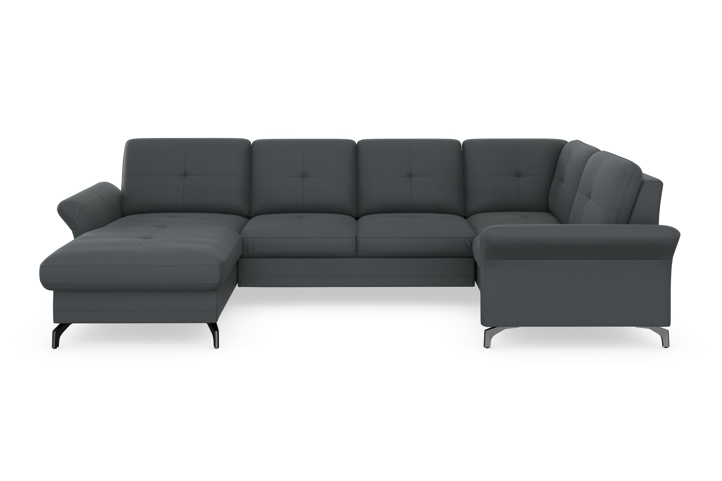 Home affaire Wohnlandschaft »Calando U-Form« wahlweise mit Bettfunktion, Be günstig online kaufen