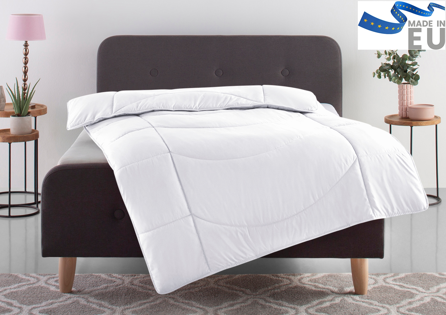 my home Microfaserbettdecke »Microlux, Bettdecke 135x200 cm, 155x220 cm, 200x200 cm« leicht Füllung Polyester3D-Klimafaser 1 Stk. tlg. Bettdecken in 4 Farben, Sommer, Winter, 4 Jahreszeiten, Decke