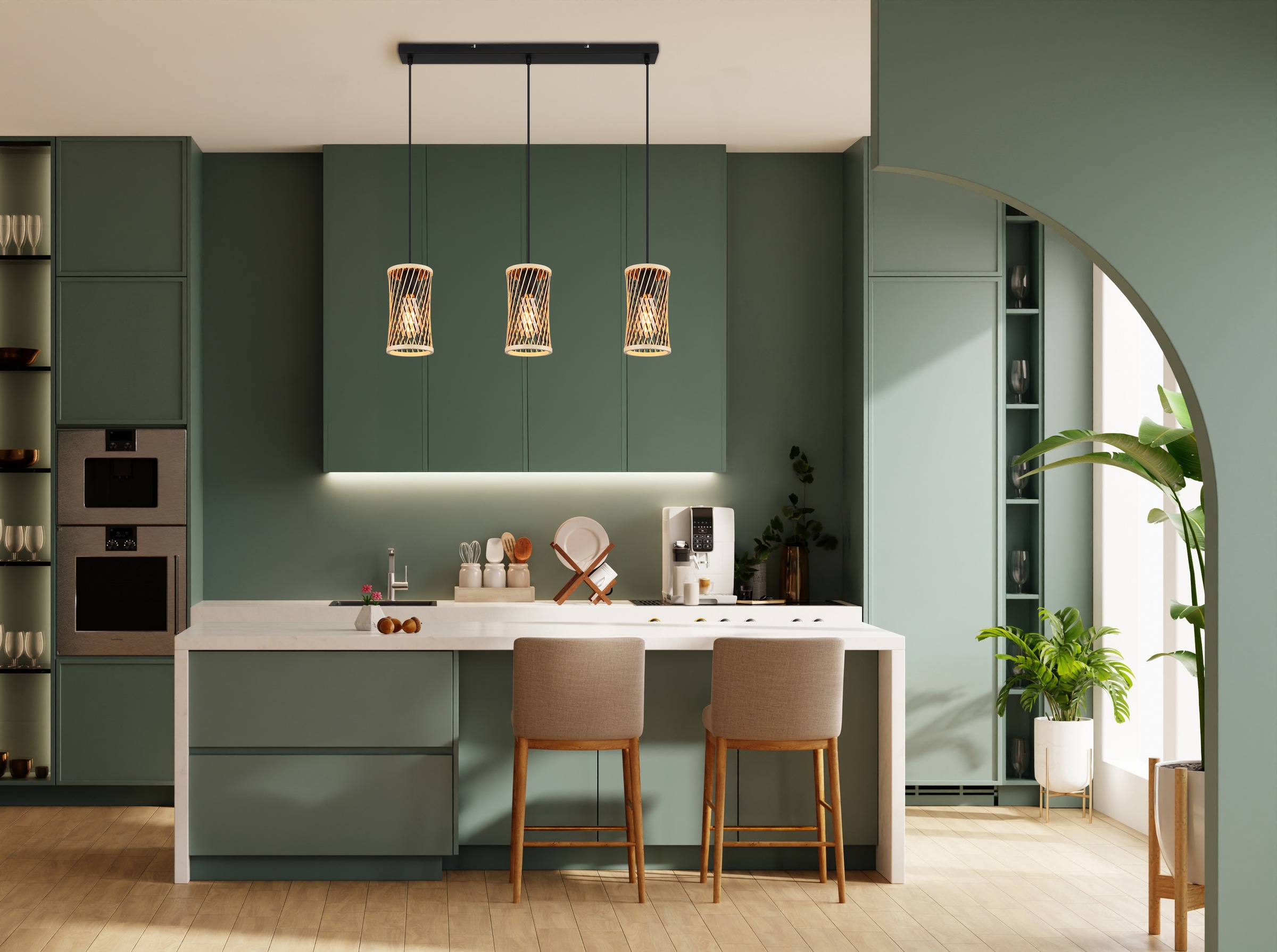 NOWA Hängeleuchte »MALI« E27 1 Stk. Hängelampe Esszimmer-Leuchte Esstischleuchte Wohnzimmer