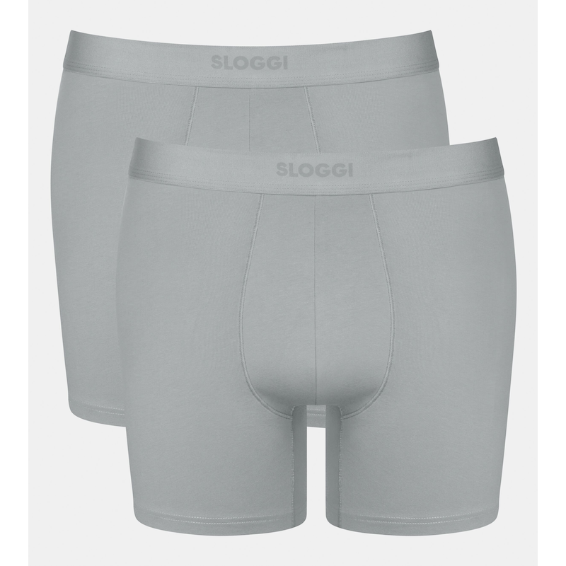 SLOGGI Boxer »Men EVER Ease« 2er Pack, schnelltrocknend, atmungsaktiv, temperaturausgleichend, ohne Eingriff SILVER GREY XL XL Herren Boxershorts...
