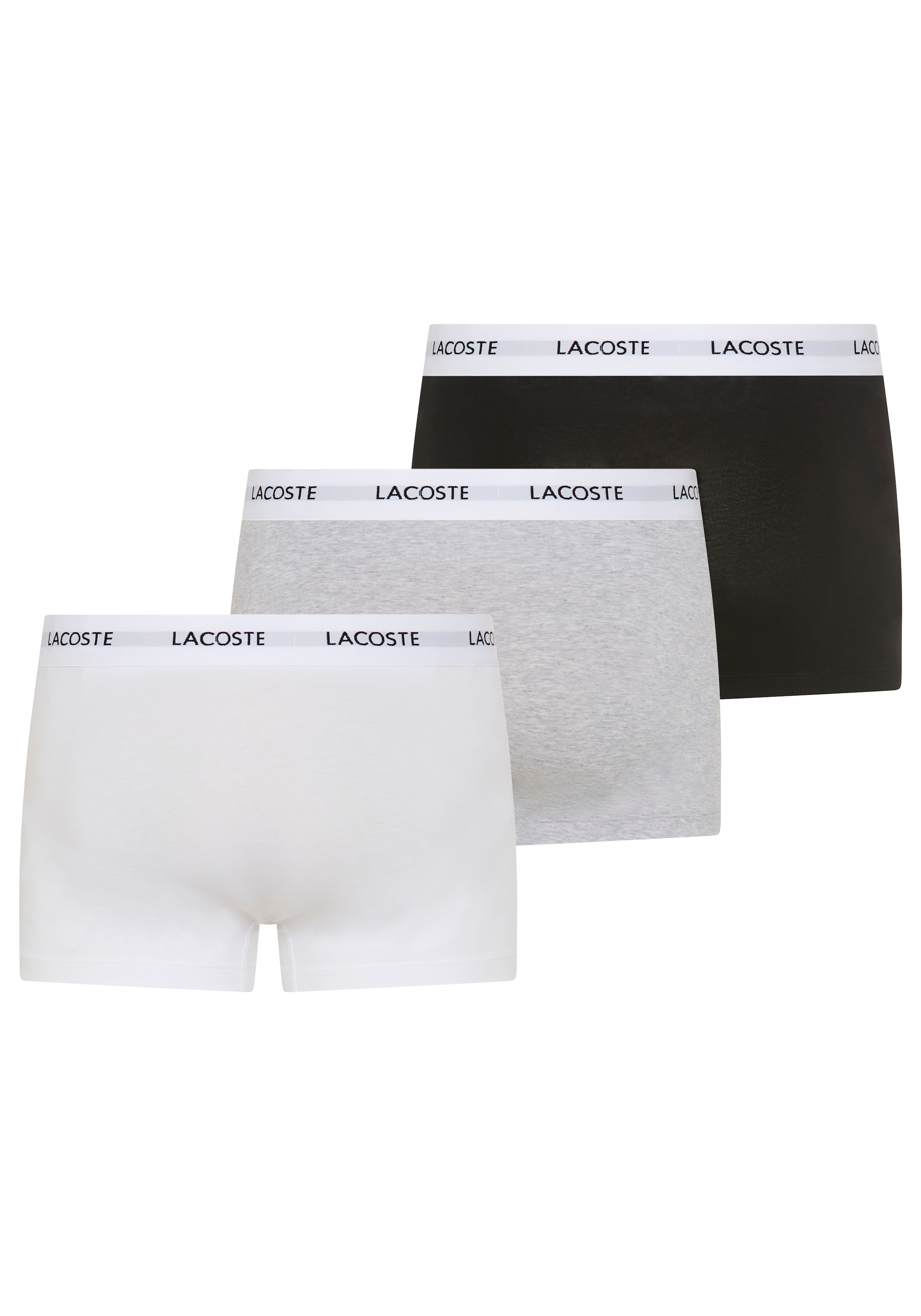 Lacoste Trunk Packung, 3er,  mit Lacoste-Schriftzug am Bund
