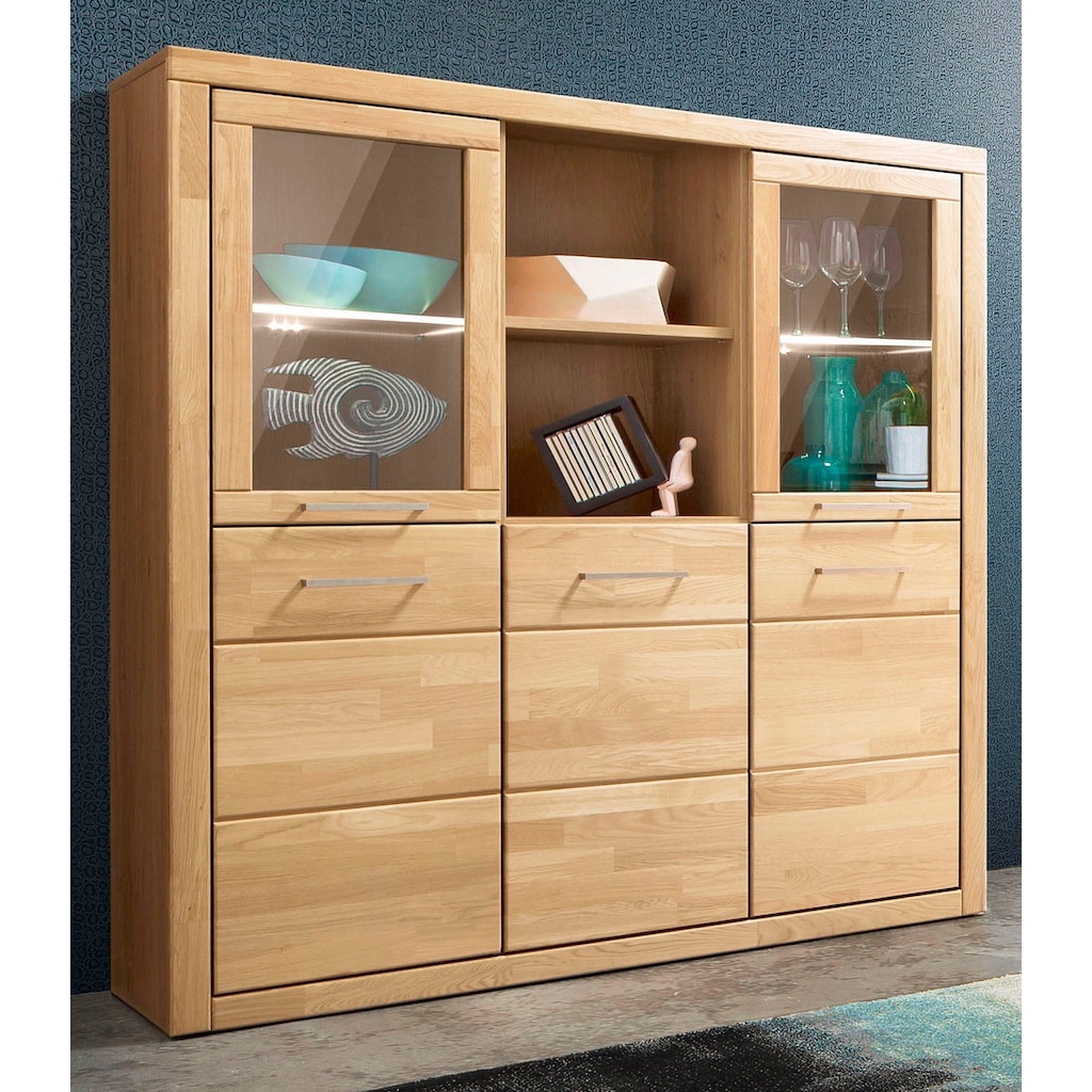 Woltra Highboard »Trondheim«, Breite 130 cm