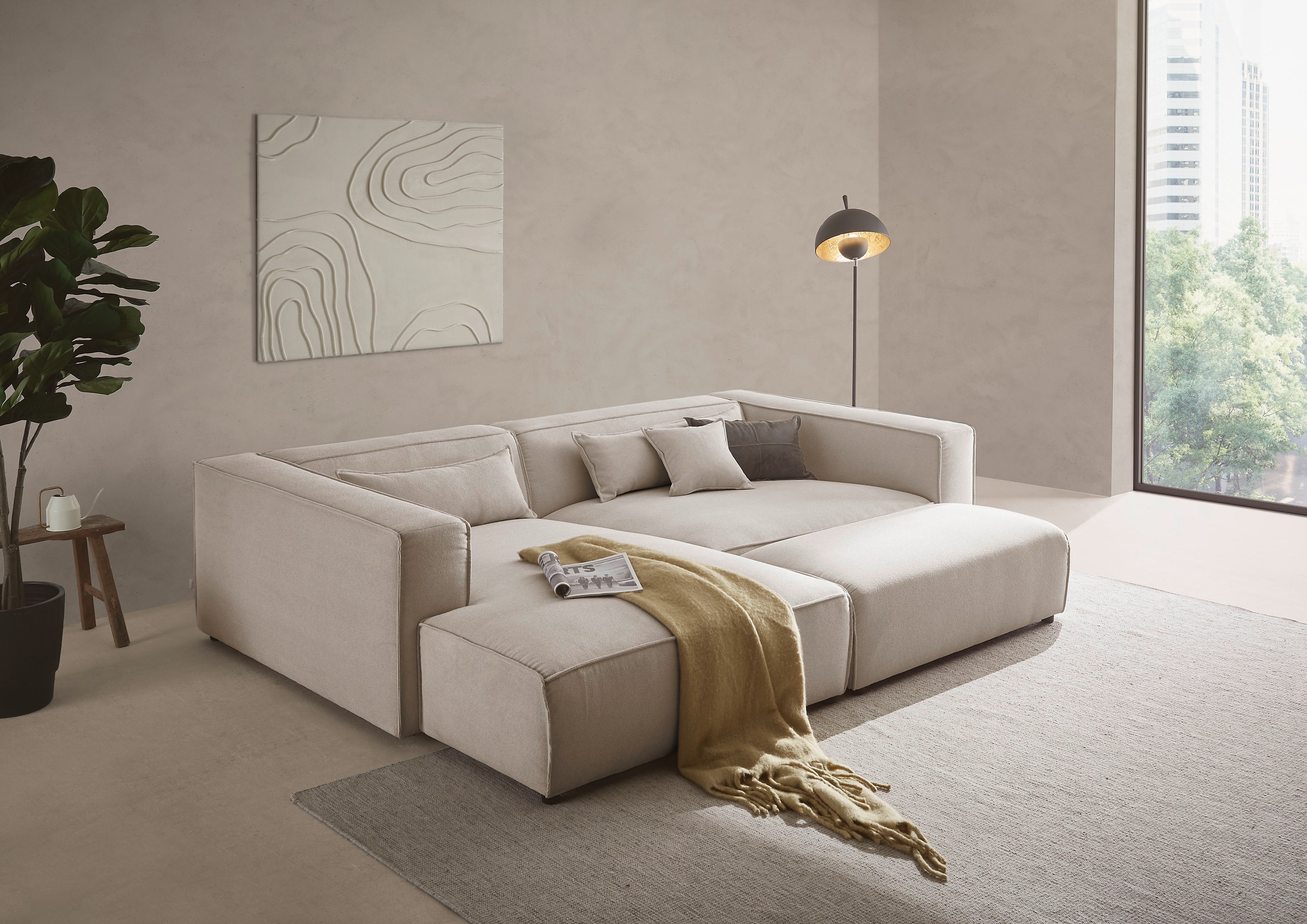 LeGer Home by Lena Gercke Polsterecke »PIARA XXL, L-Form mit Schlaffunktion günstig online kaufen