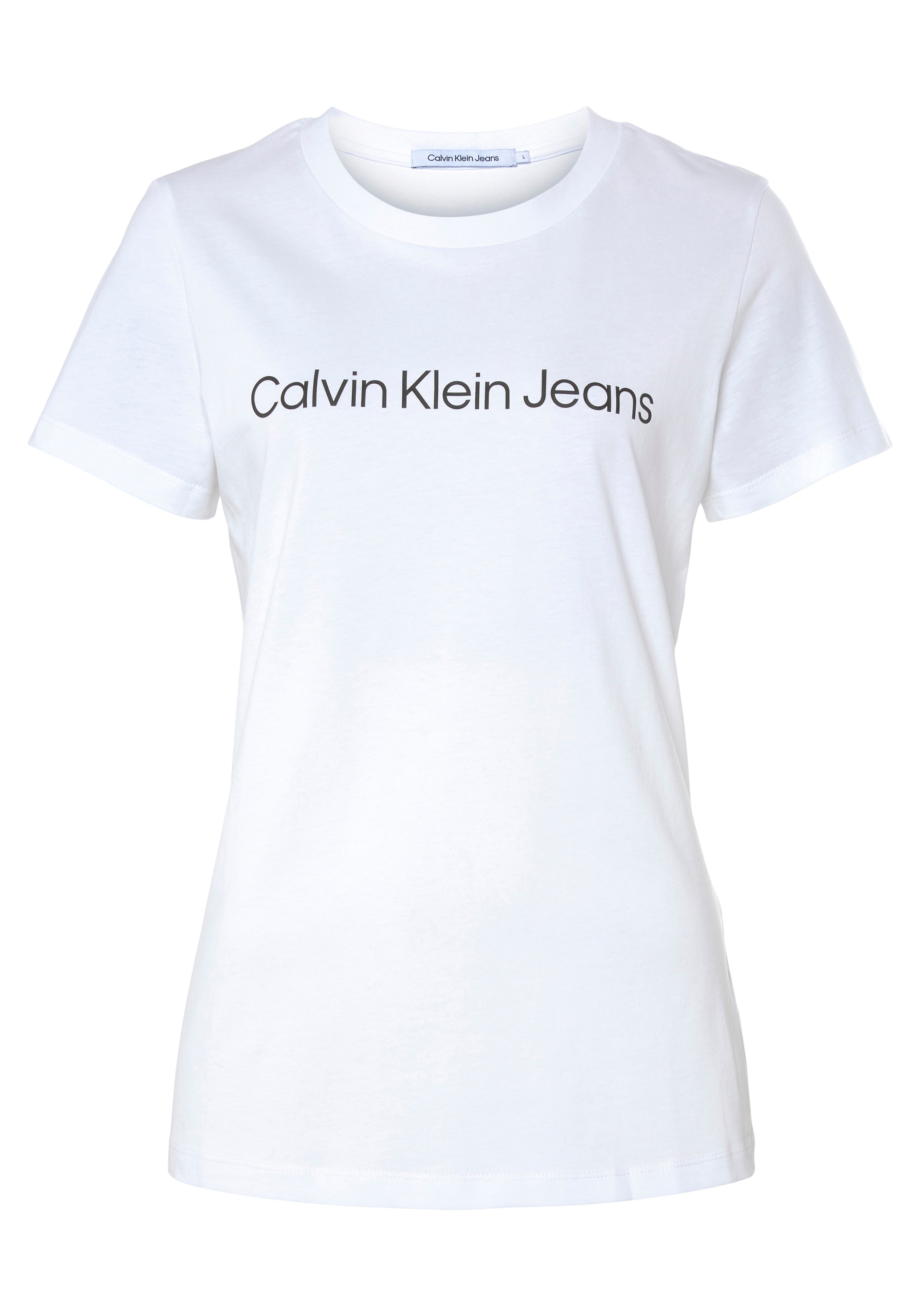 Calvin Klein Jeans T-Shirt »CORE INSTIT LOGO SLIM FIT TEE«, mit CK-Logoschriftzug
