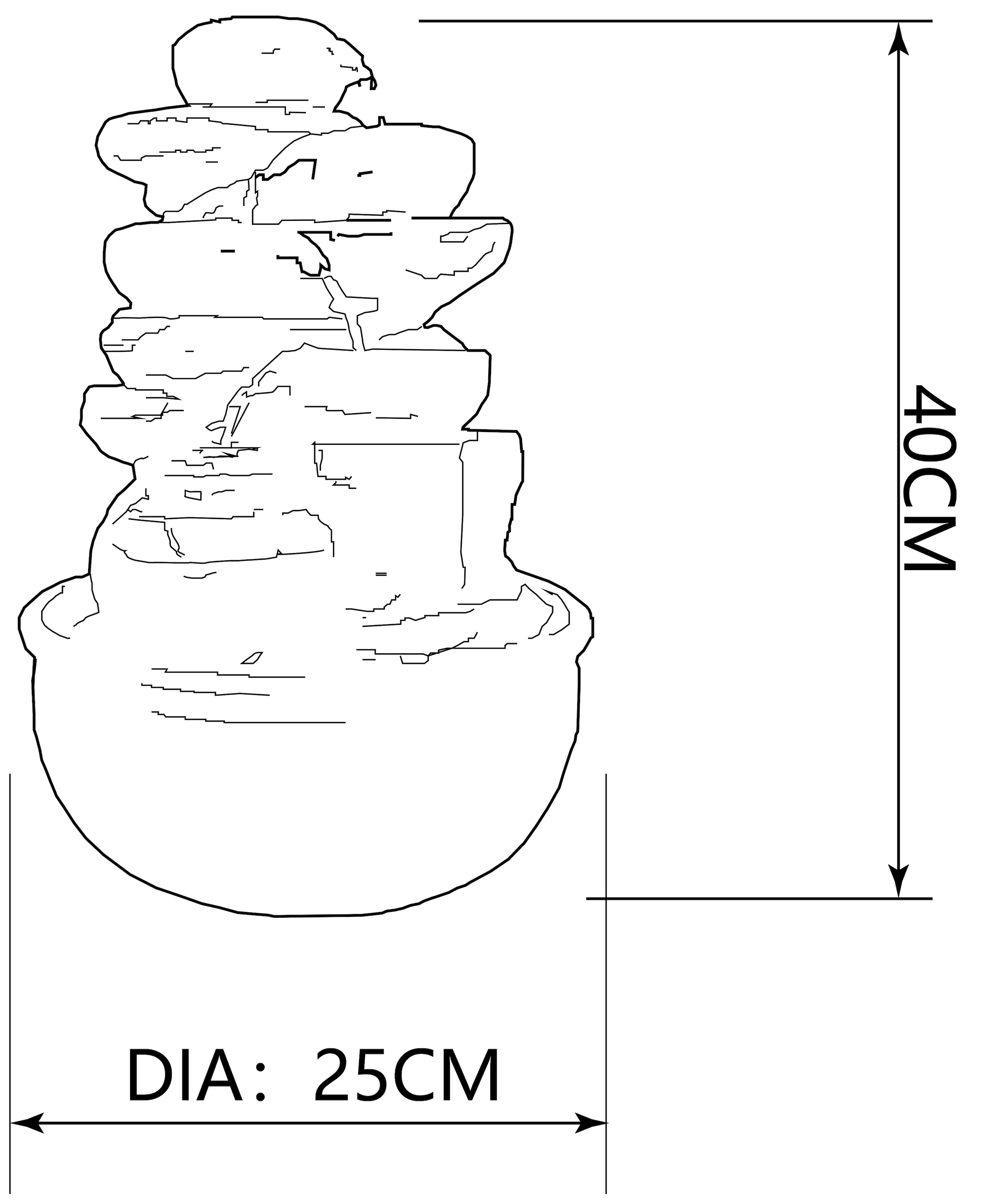 GLOBO LIGHTING Dekolicht »FONTANA« LED-Modul 1 Stk. Brunnen Grau/Schwarz, RGB, Licht aufwärts, 12V