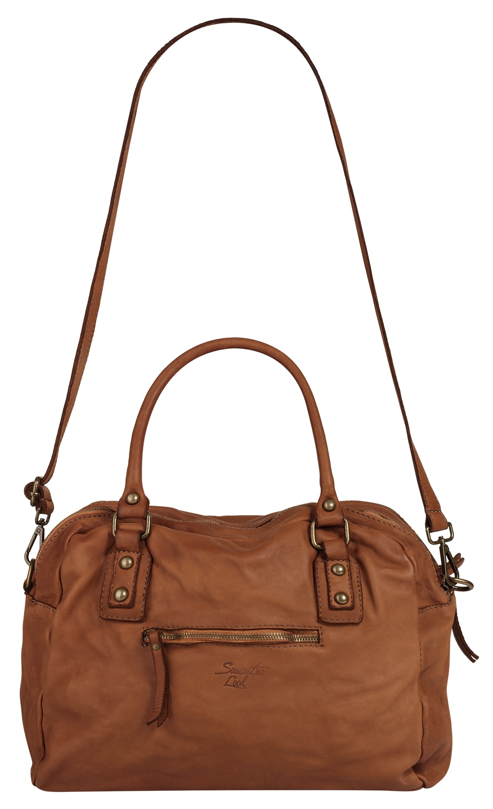 Samantha Look Shopper, echt Leder, Made in Italy