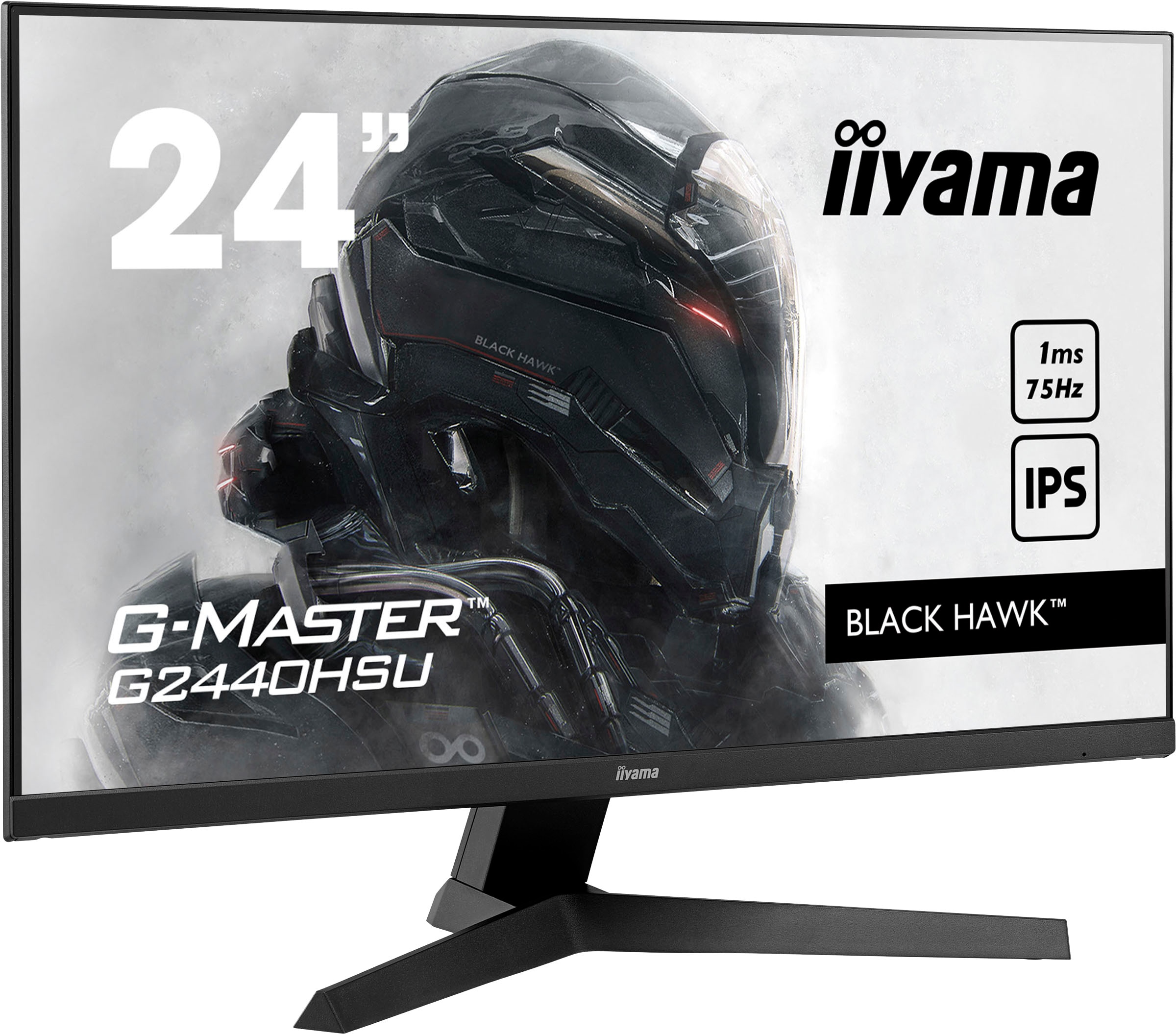 Iiyama Gaming-Monitor »G2440HSU-B1«, 61 cm/24 Zoll, 1920 x 1080 px, Full HD, 1 ms Reaktionszeit, 75 Hz