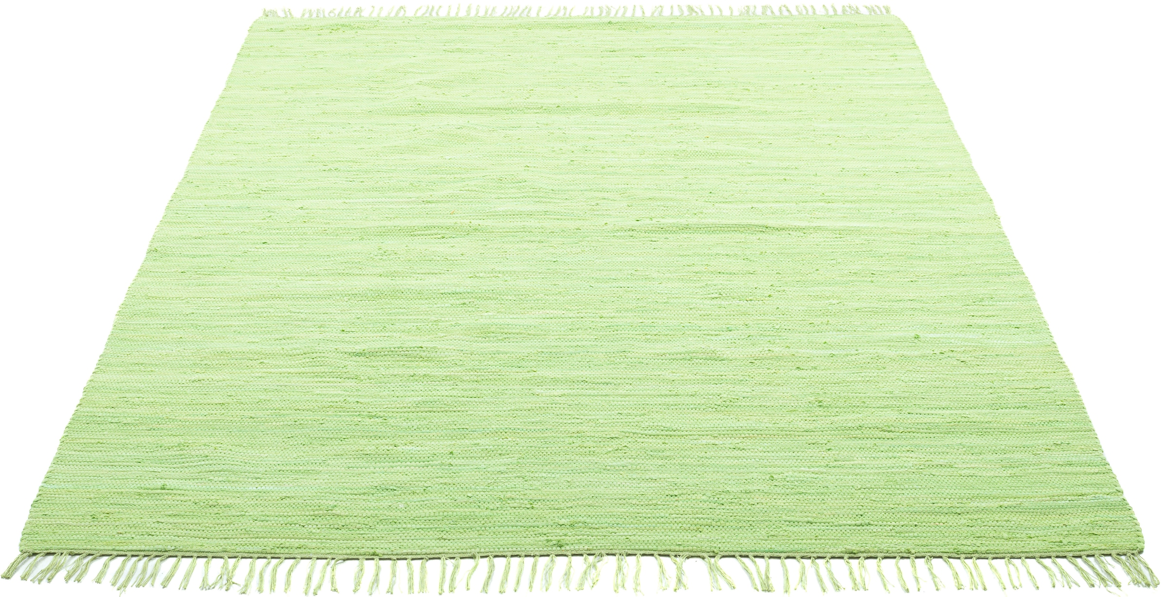 my home Kinderteppich »Insa Fleckerl«, rechteckig, 5 mm Höhe, Uni Farben, pastell, handgewebt, pflegeleicht, waschbar, Kinderzimmer