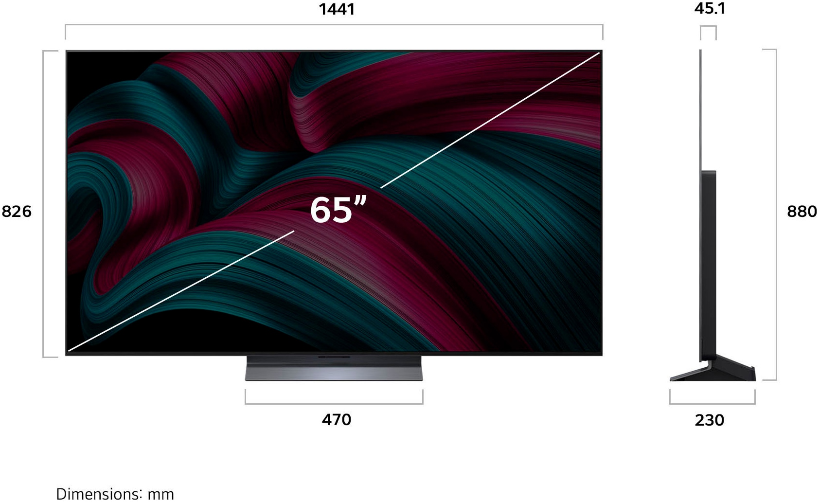 LG OLED-Fernseher »OLED65C5ELB«, 4K Ultra HD, Smart-TV