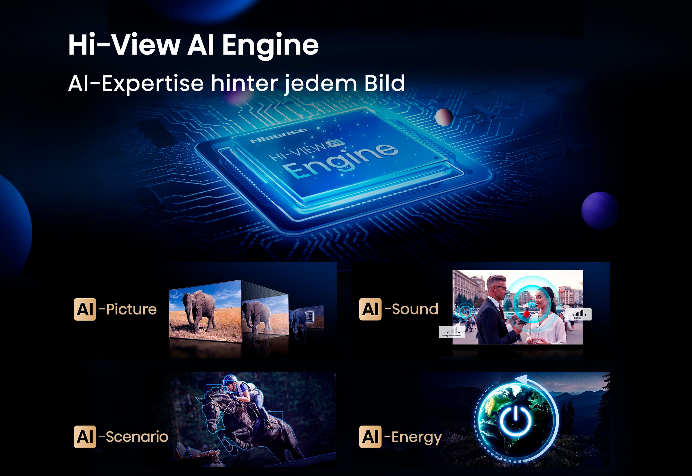 Hisense QLED Mini LED-Fernseher »85U7Q«, 4K Ultra HD, Smart-TV, 4K UHD Mini LED