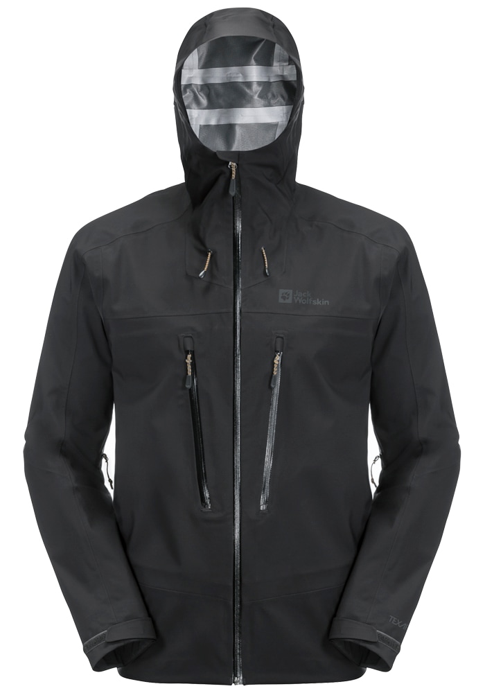 Jack Wolfskin Trekkingjacke »KAMMWEG 3L JKT M«, mit Kapuze