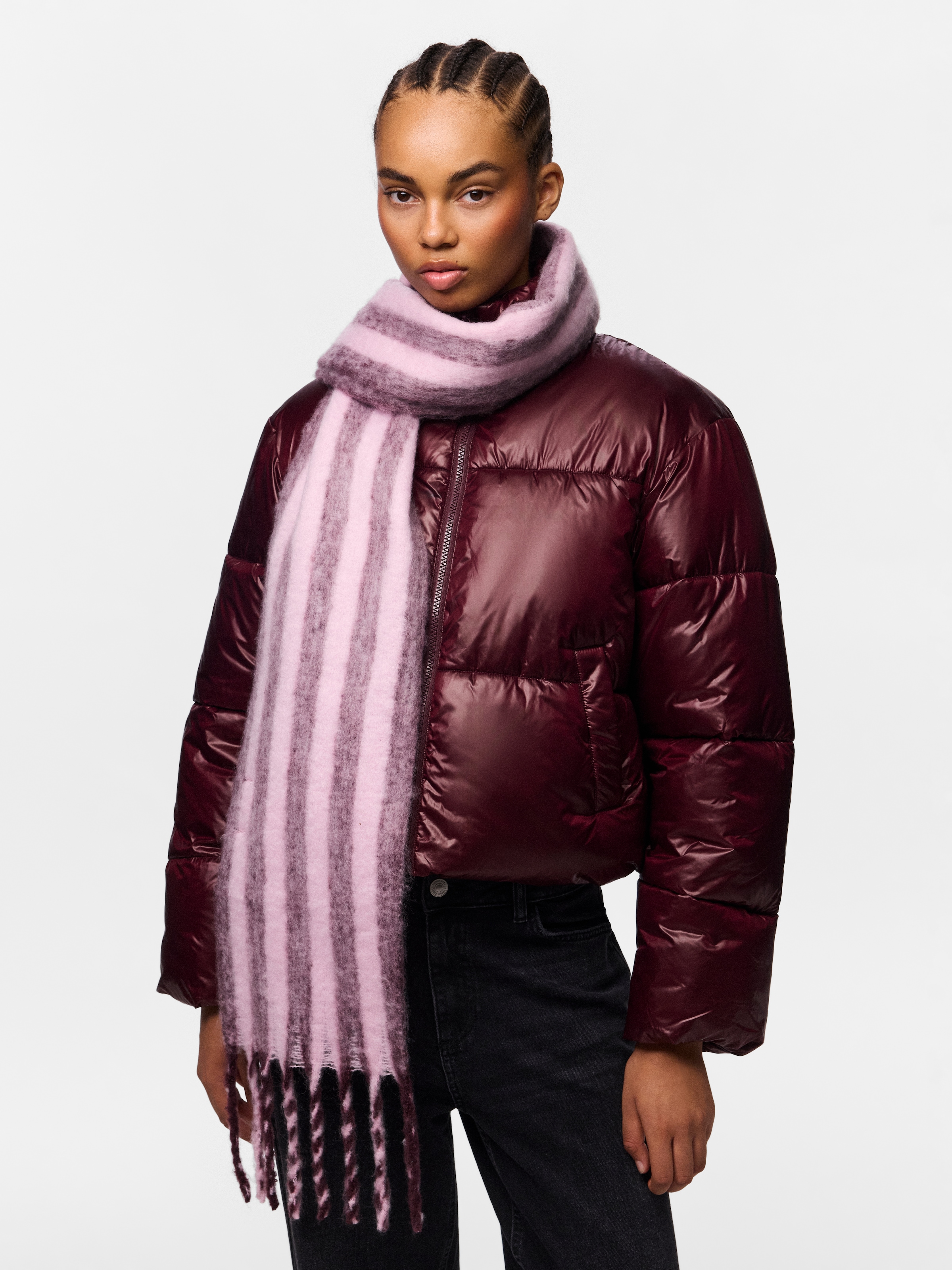 pieces Strickschal »PCBEA NARROW LONG SCARF NOOS BC« Kunstfaser