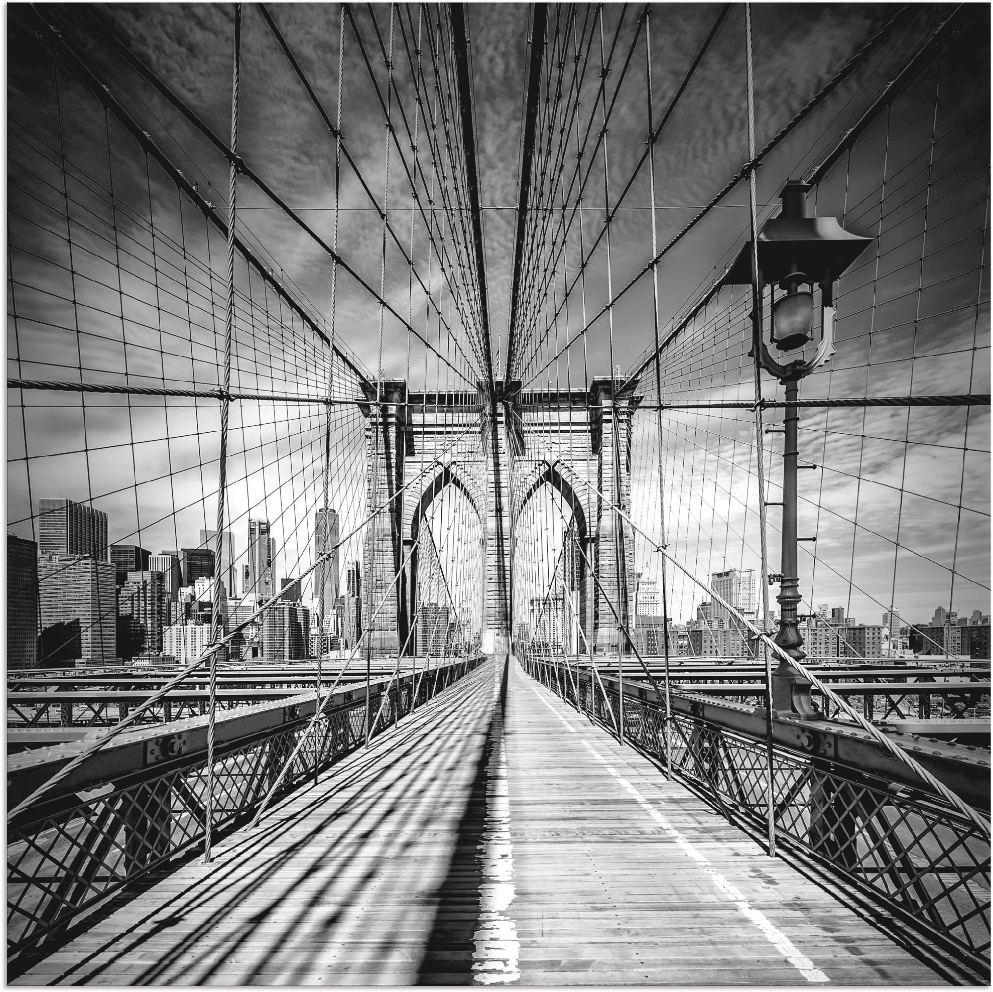 Artland Wandbild »New York City Brooklyn Bridge«, Amerika, (1 St.), als Alu günstig online kaufen