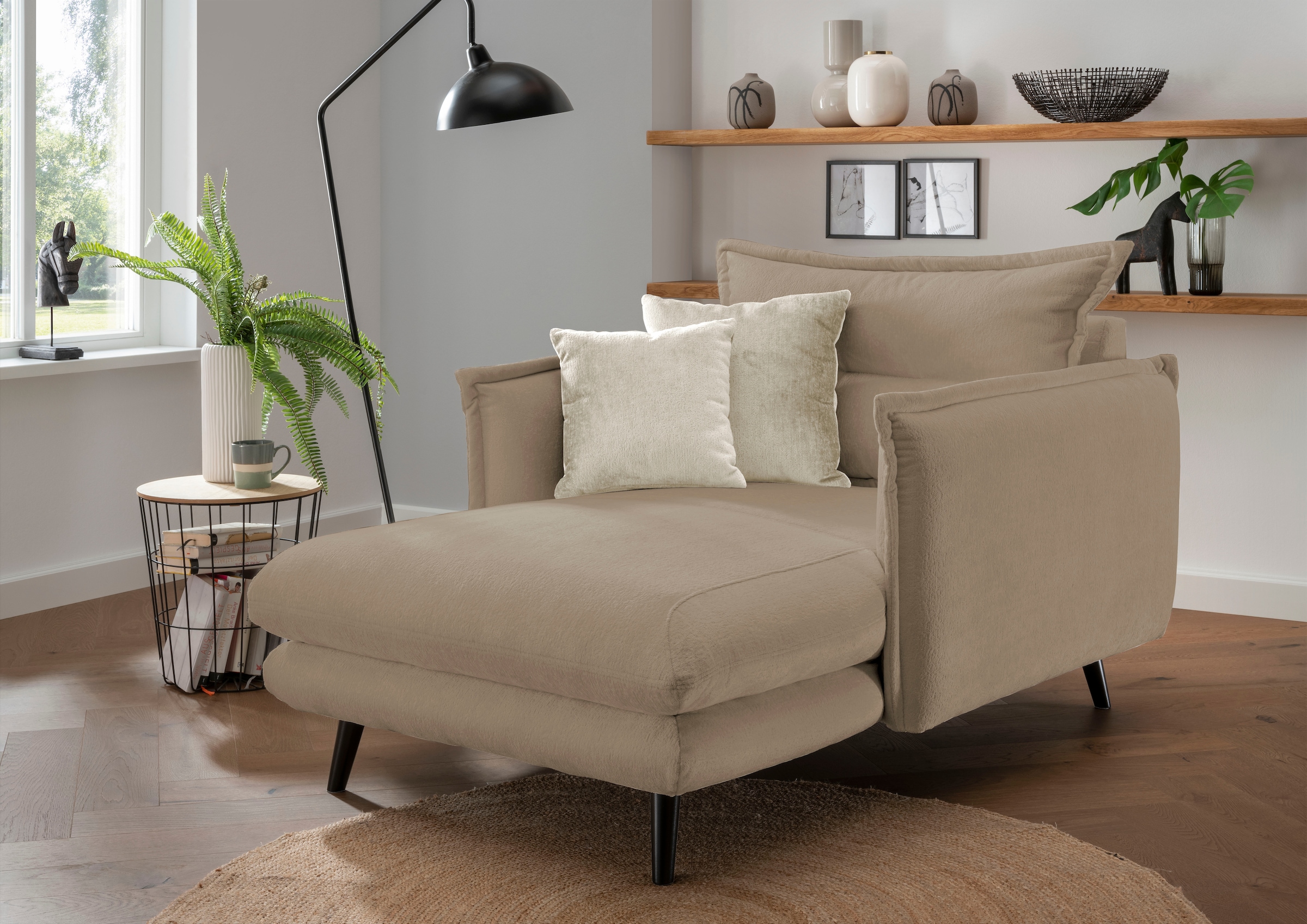 Home affaire Loveseat »Lazio« moderner Sessel mit einer bequemen Polsterung günstig online kaufen