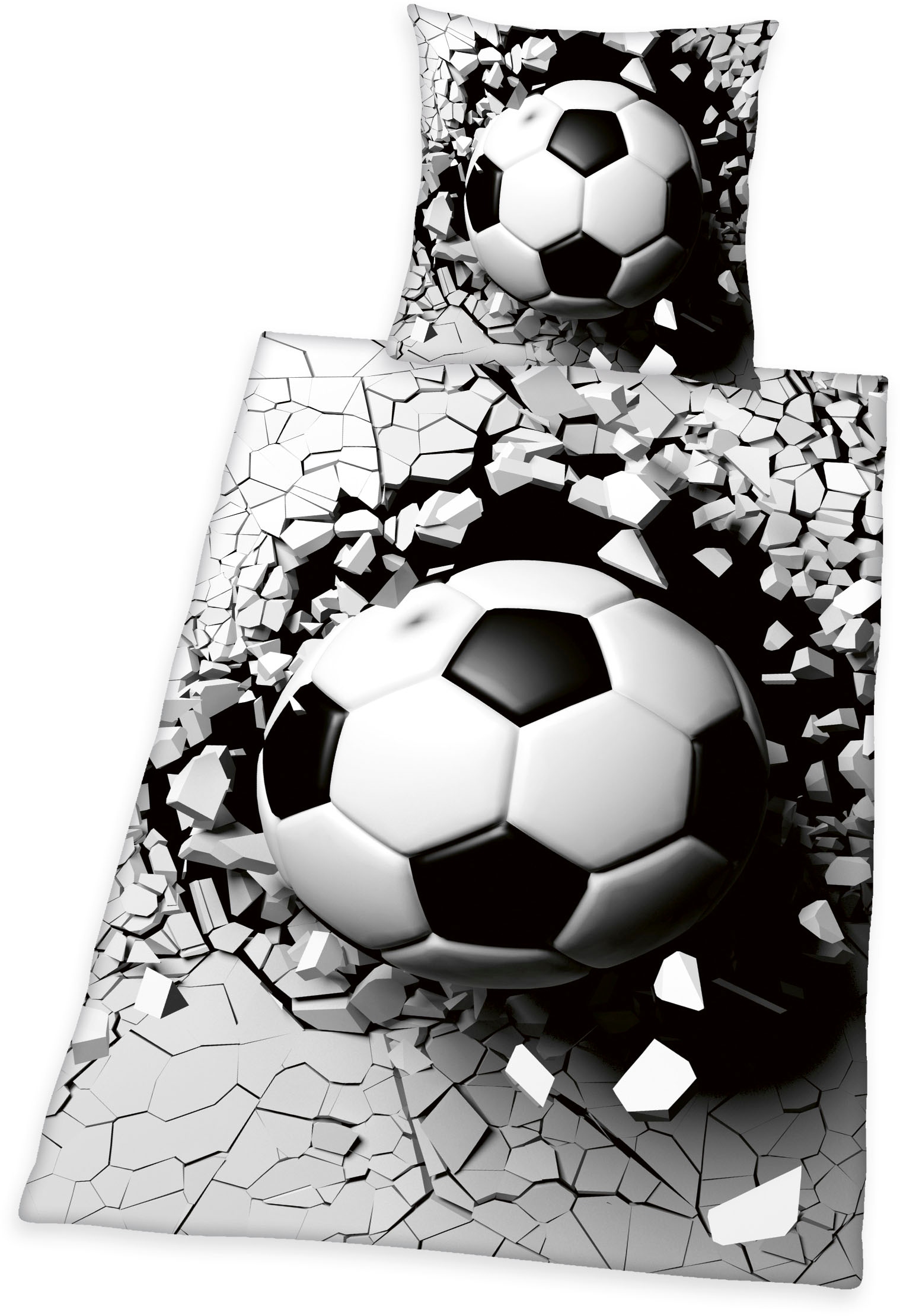Herding Young Collection Bettwäsche »Fussball 3D«