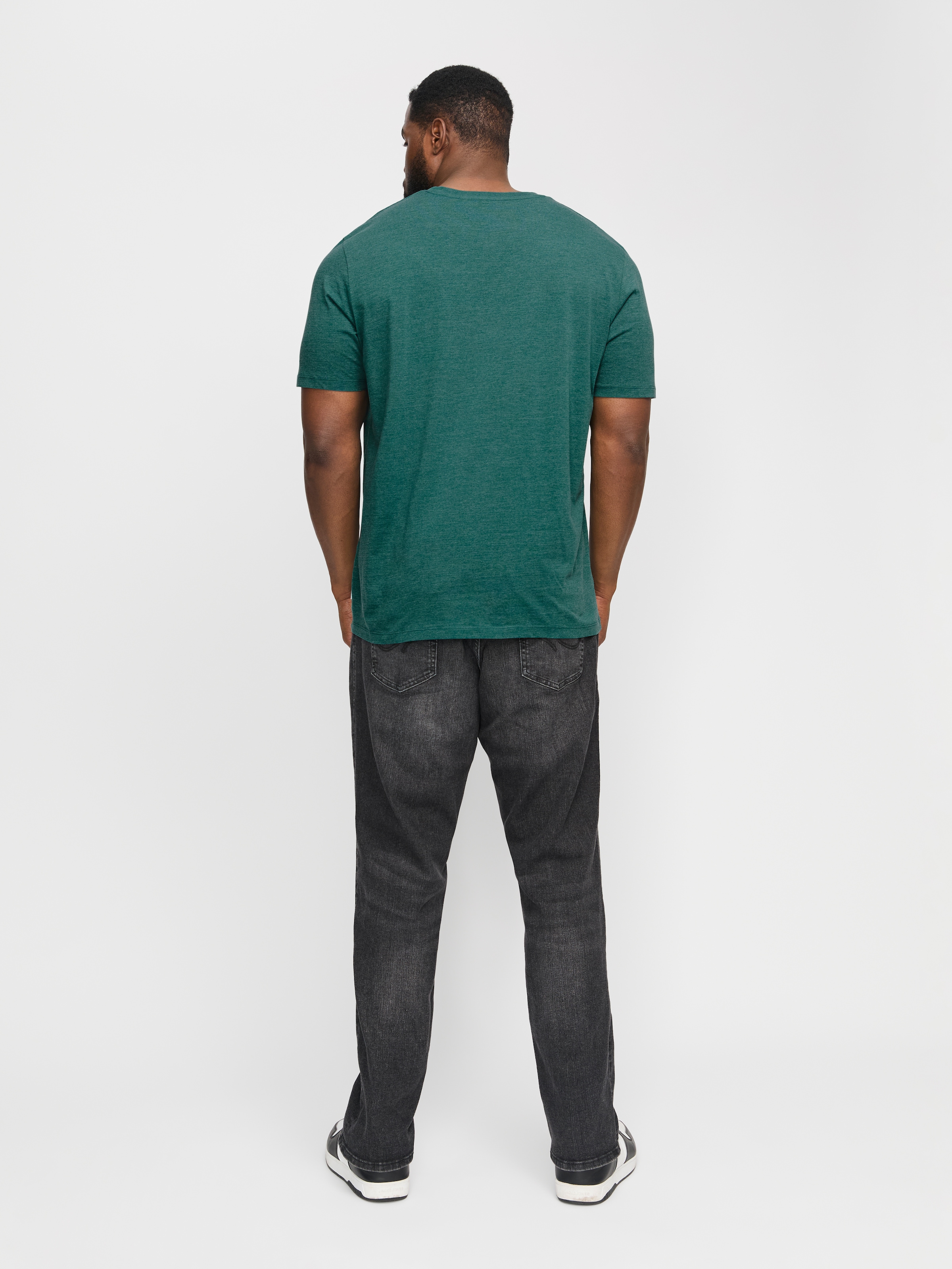 Jack & Jones PlusSize Rundhalsshirt »JJEORGANIC MEL TEE SS O-NECK NOOS PLS«