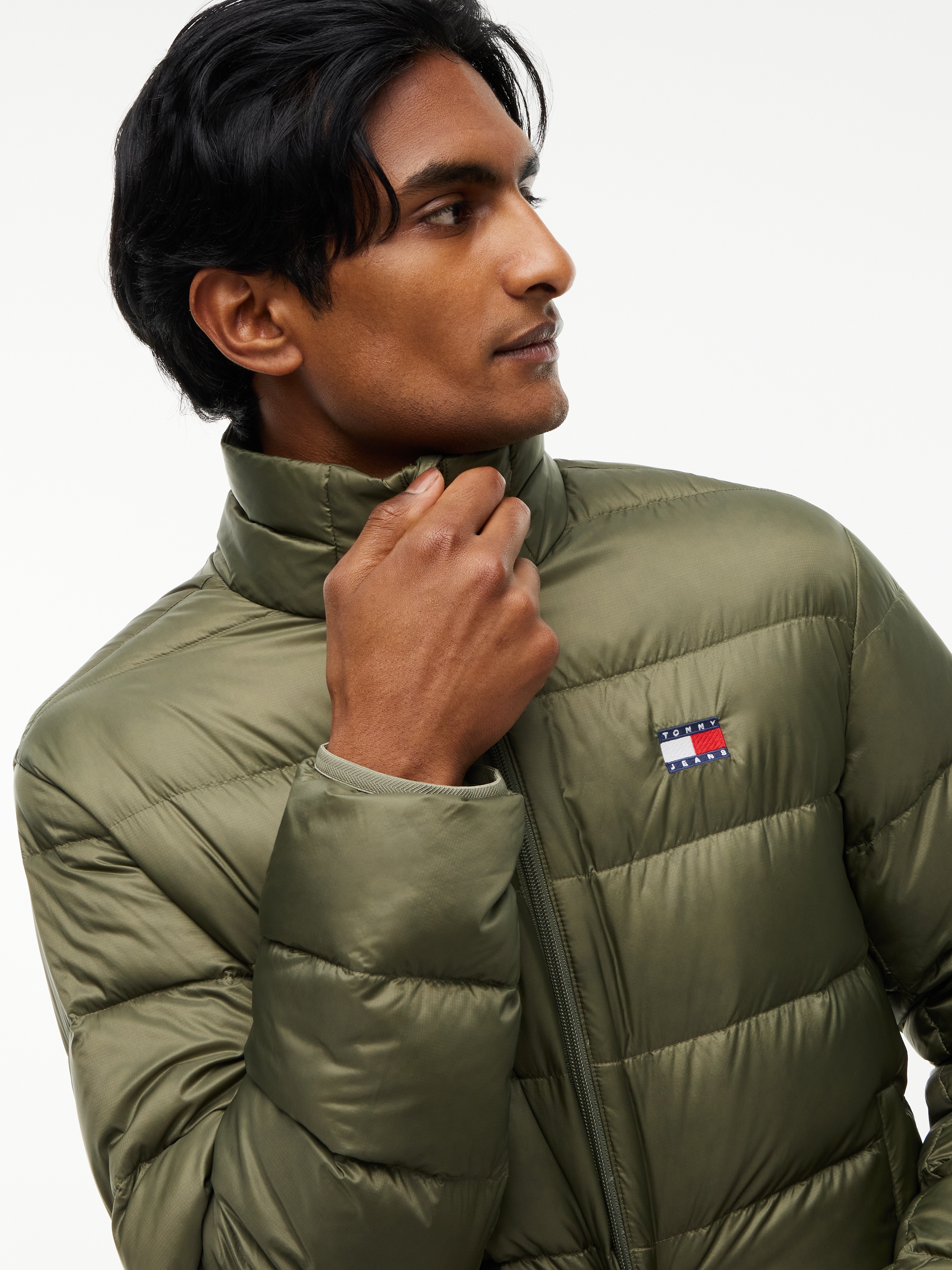 Tommy Jeans Steppjacke »LIGHT DOWN PACKBL JACKET« ohne Kapuze Regular fit mit Stehkragen