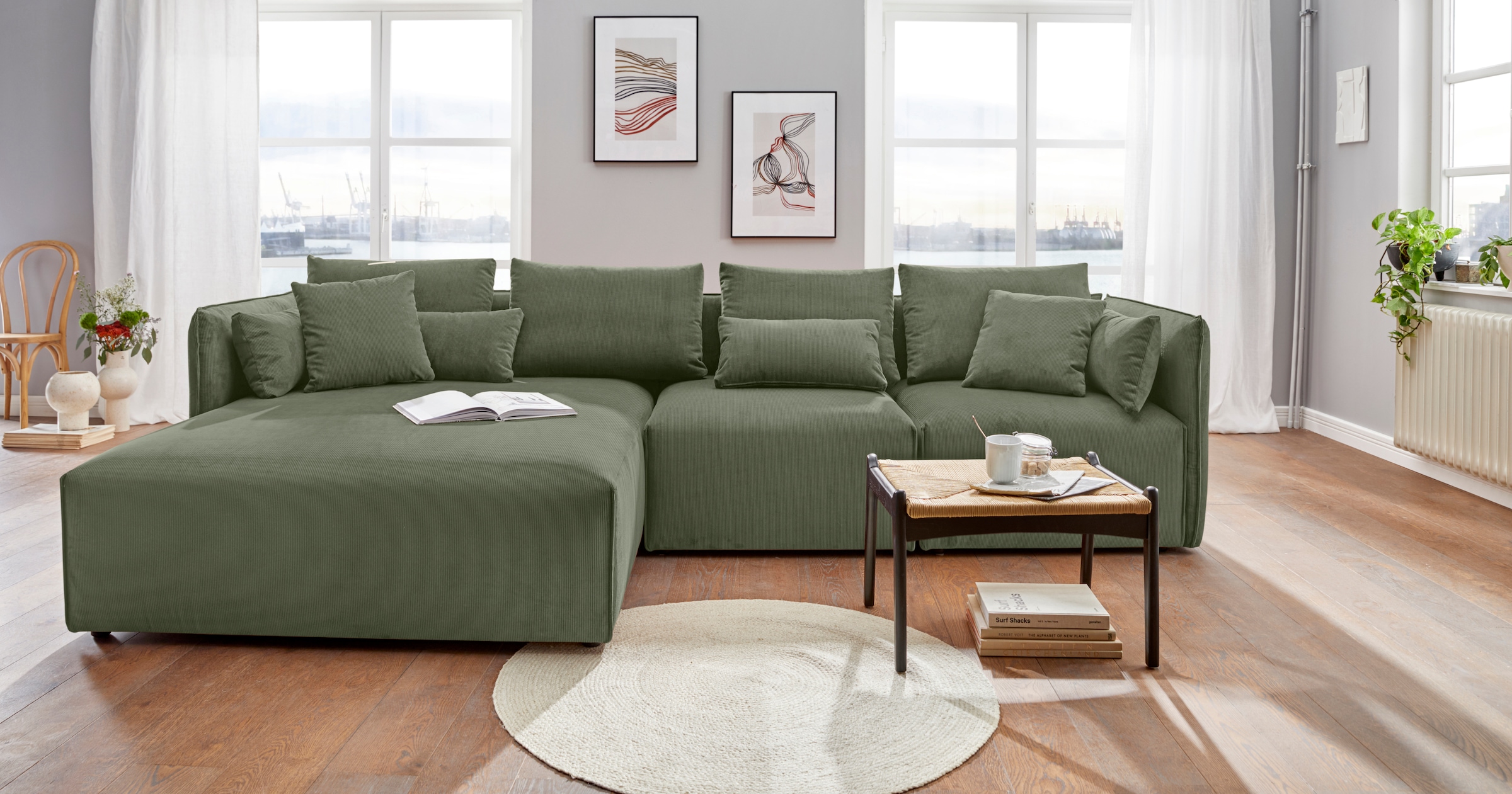 andas Ottomane »Nöre«, Lounge-Modul - zum eigenen Zusammenstellen, Breite 138cm, Tiefe 168cm