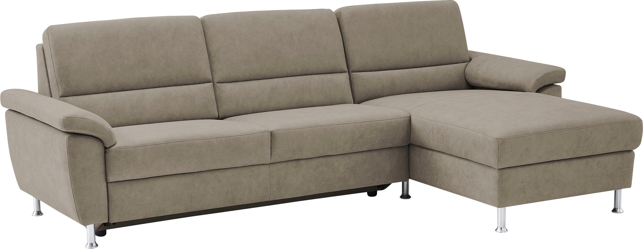 CALIZZA INTERIORS Ecksofa »Onyx L-Form«, Recamiere links oder rechts, wahlweise mit Bettfunktion, Breite 270 cm