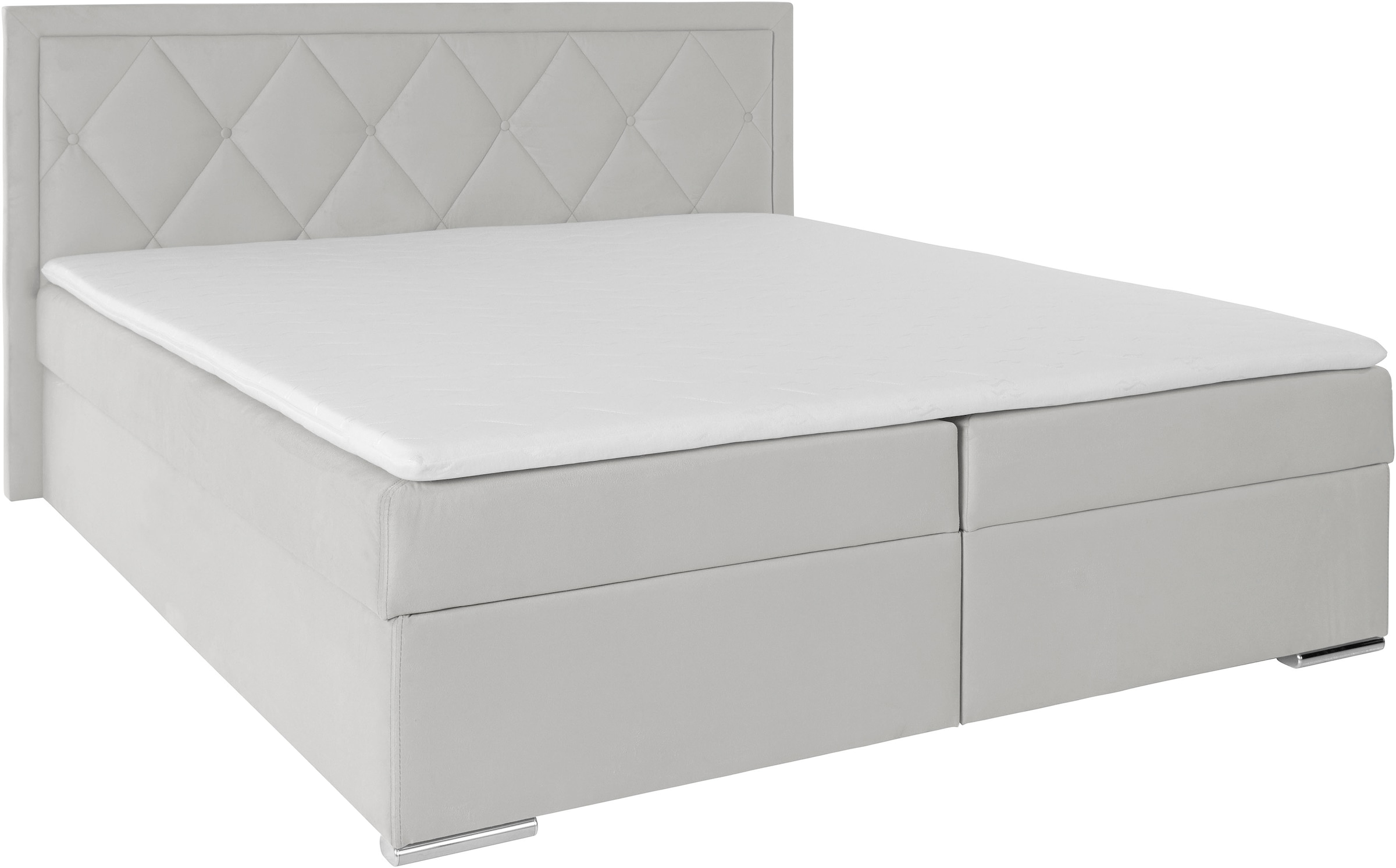 Leonique Boxbett »Alfie, Bestseller, wahlweise mit Bettkasten«, mit Knopfheftung im Kopfteil, H2, H3 und H4 wählbar