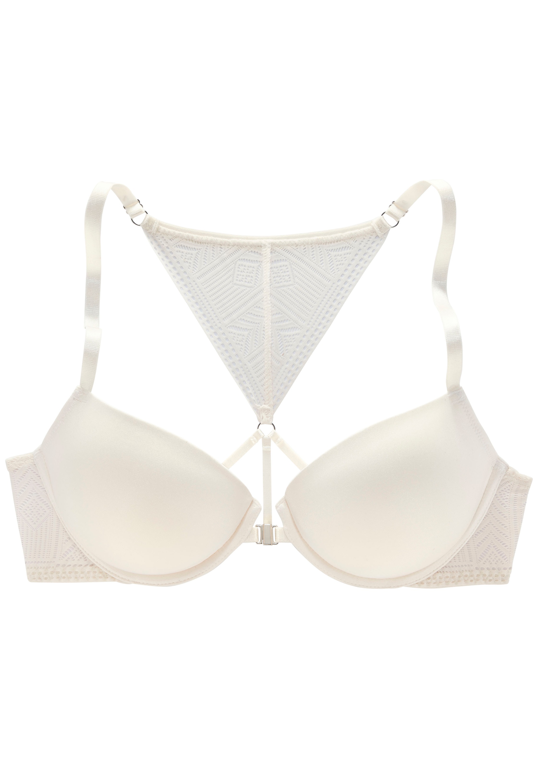 s.Oliver Push-up-BH, mit Bügel und modischem Spitzenrücken, Dessous