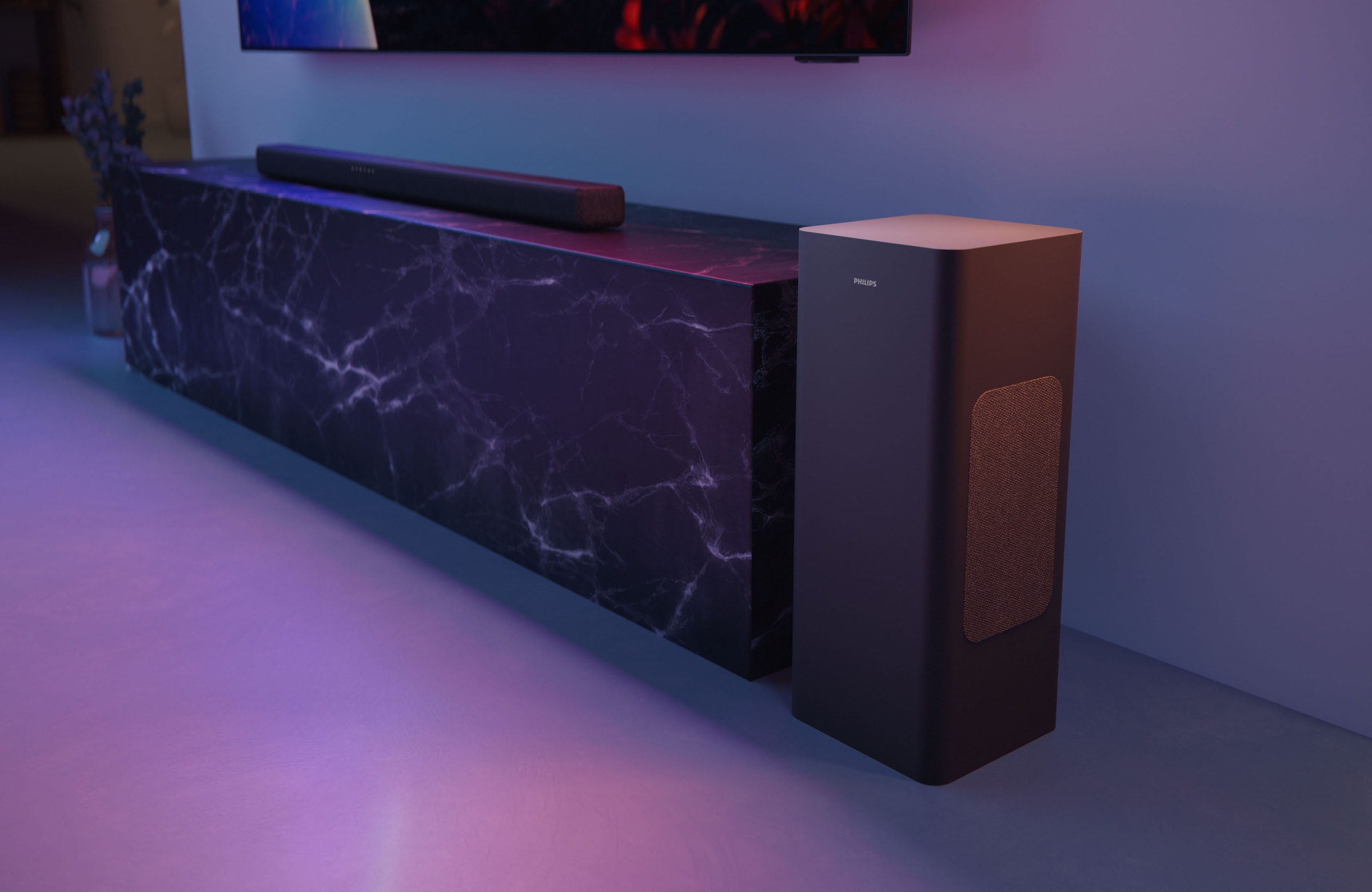 Philips Lautsprecher »TAB8301/10« 3.1.2 (A2DP Bluetooth | AVRCP Bluetooth | Bluetooth App-Steuerung | Bassregelung | Equalizer | Nacht Modus | USB-Wiedergabe 190 W)