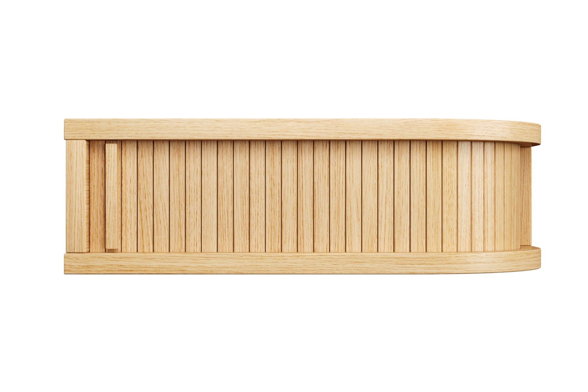 Woodman Nachttisch »Farsta«, in 3 Farben, mit Tambourschiebetüren, mit Eichenholz furniert