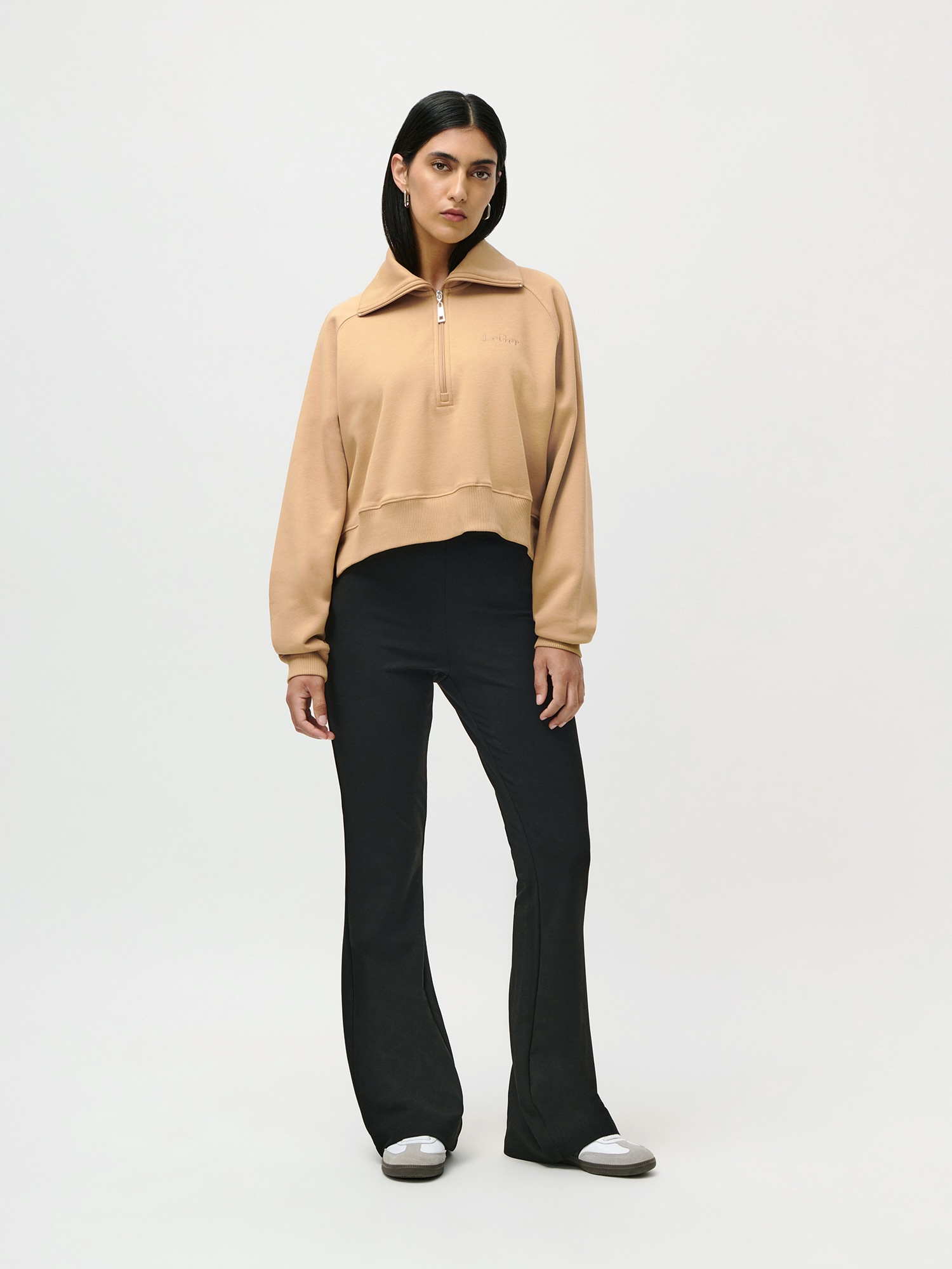 LeGer Sweatshirt »Meret, LeGer by Lena Gercke«, cropped, mit Stehkragen
