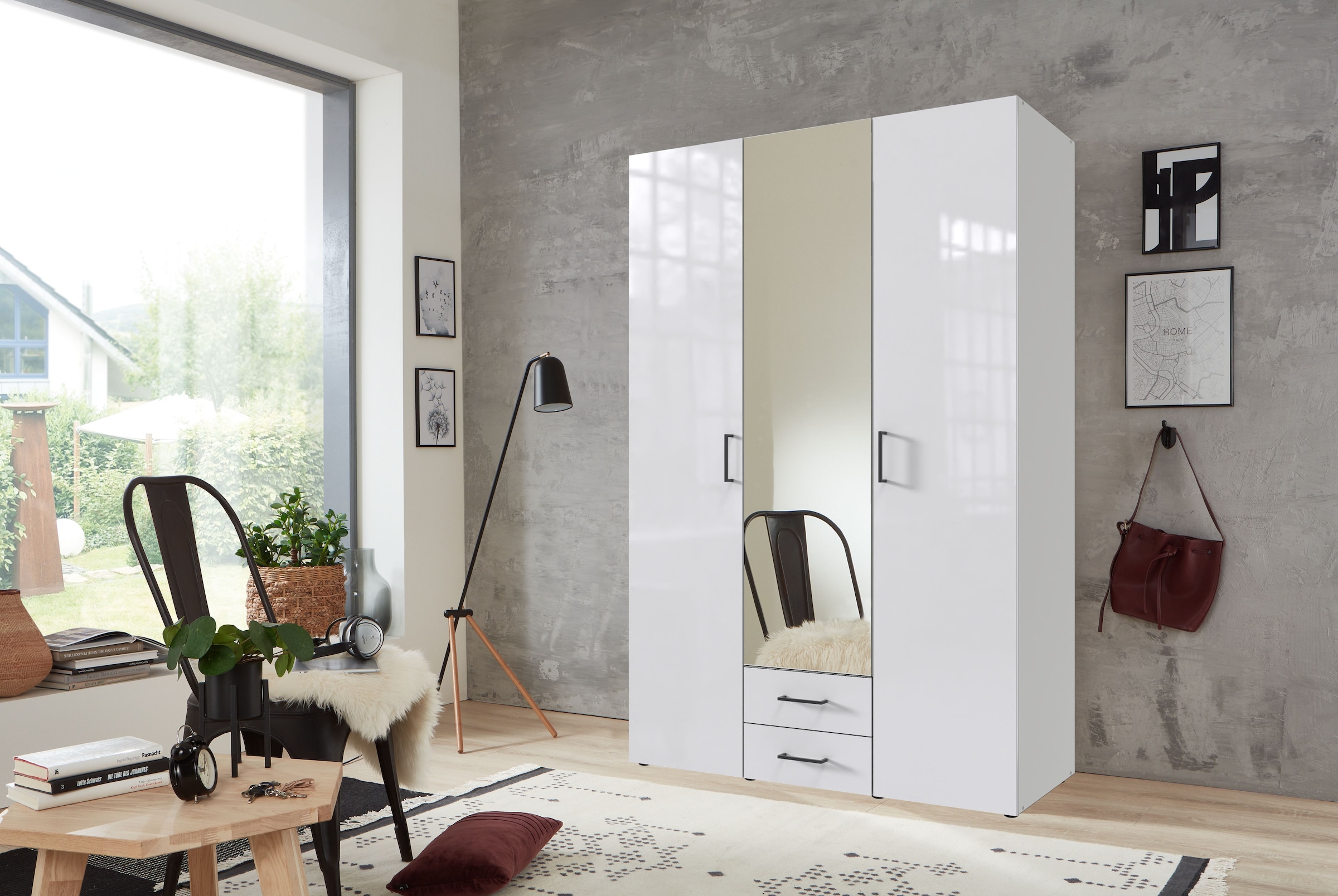 Wimex Drehtürenschrank »Mugano, 135 oder 180cm breit, 208 oder 236cm hoch, günstig online kaufen