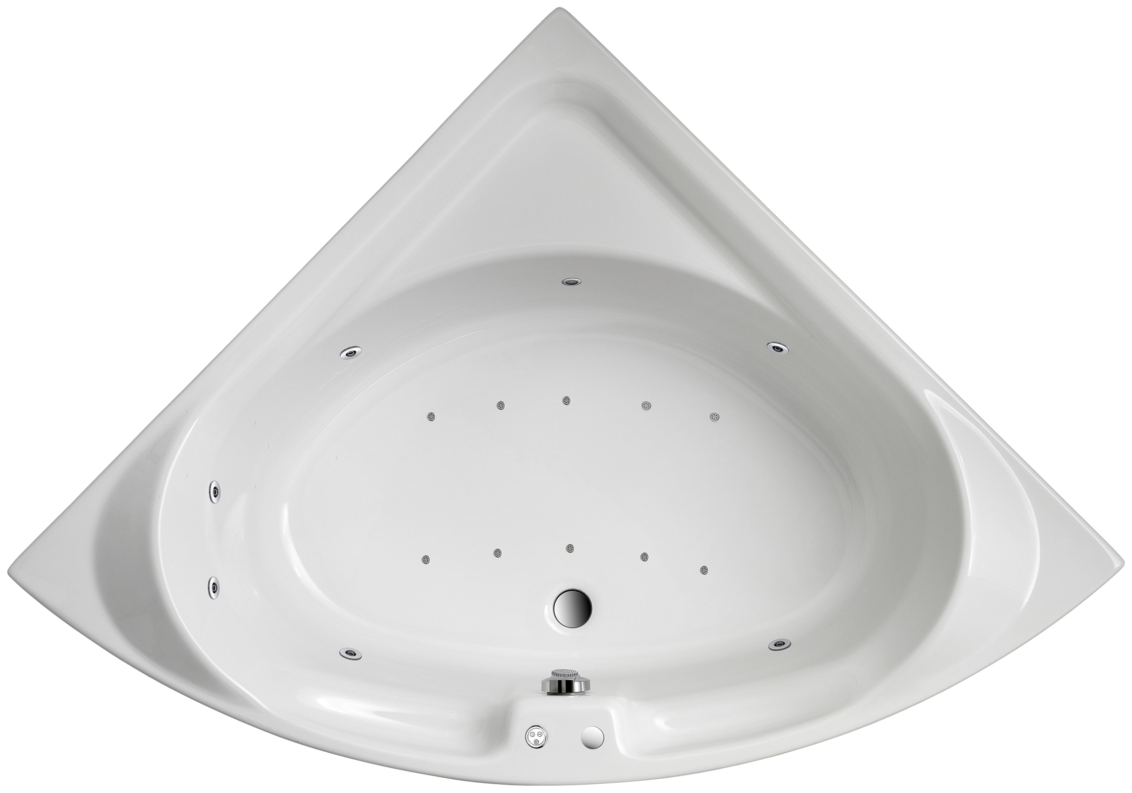 OTTOFOND Whirlpool-Badewanne »Laguna« Höhe 43 cm Seifenablage Typ Premium, günstig online kaufen