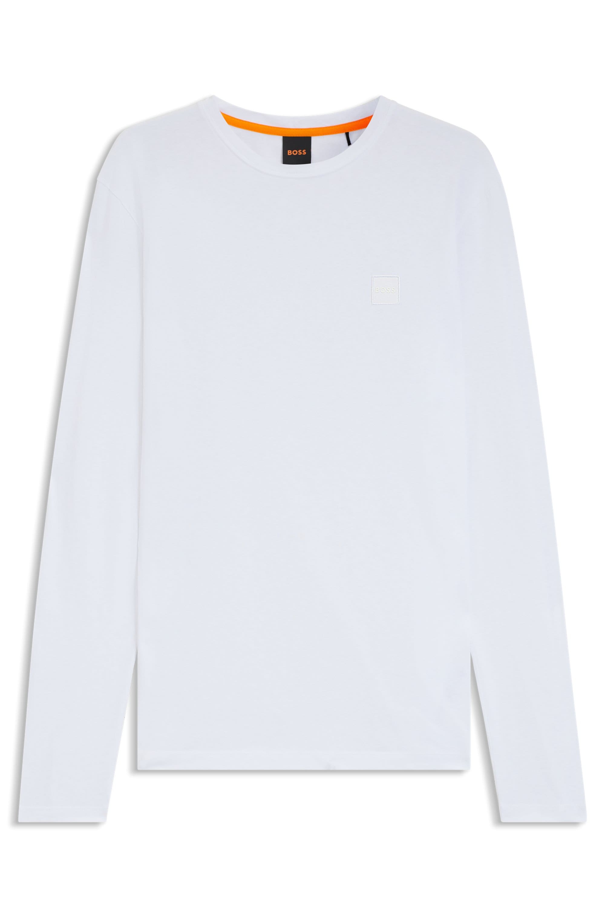 BOSS ORANGE Langarmshirt »Tacks«, mit Markenlogo auf der Brust