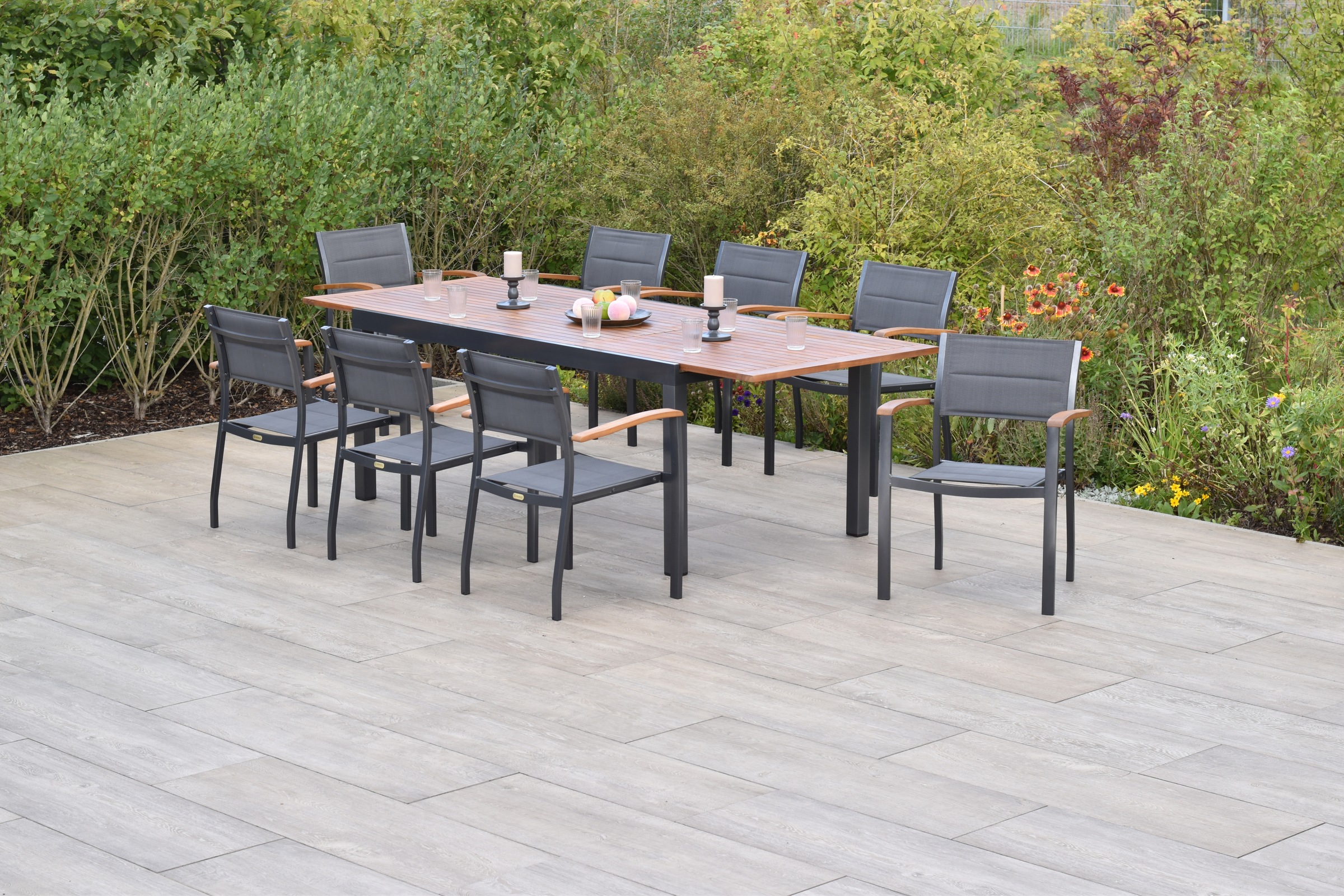 MERXX Garten-Essgruppe »»Paxos«« Set, Gepadded, pulverbeschichtetes Alumini günstig online kaufen